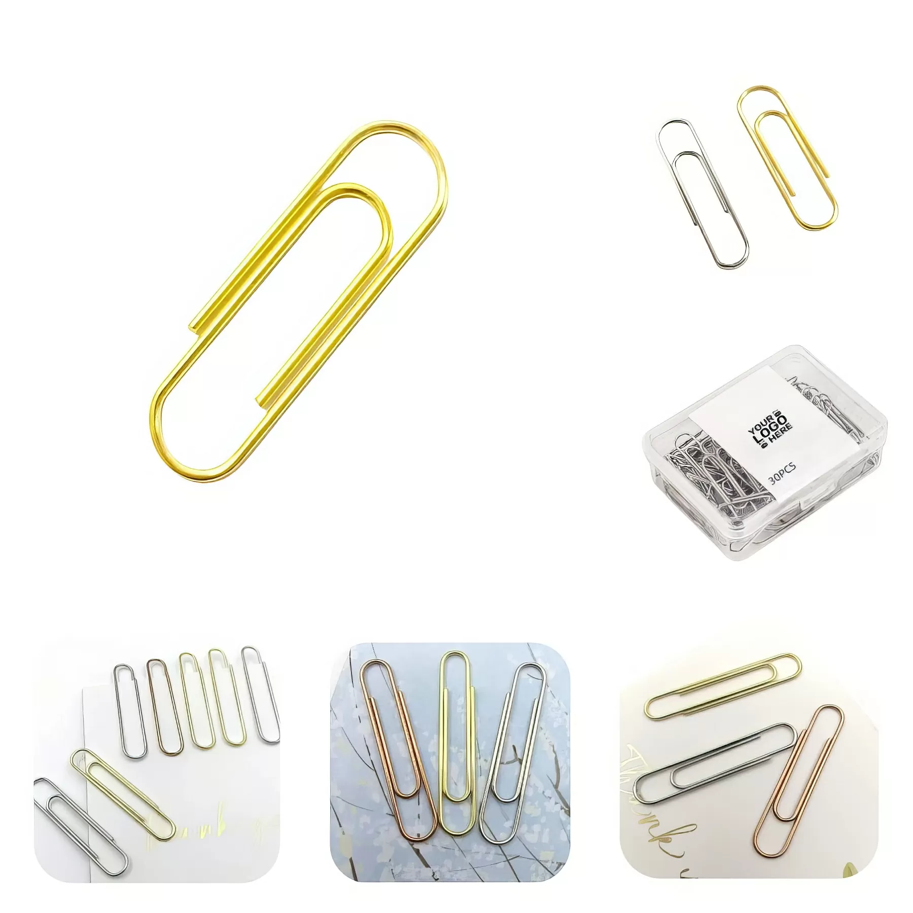 Silver Smooth Paper Clip