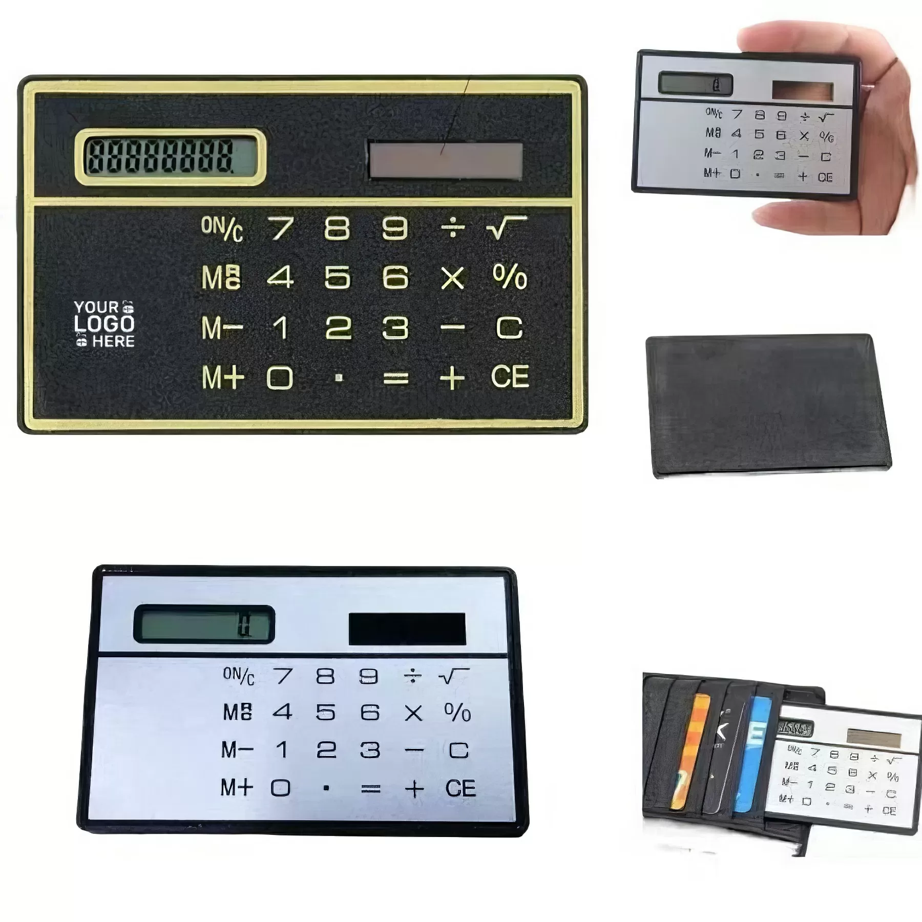Custom 8 Digit Ultra Thin Solar Power Calculator