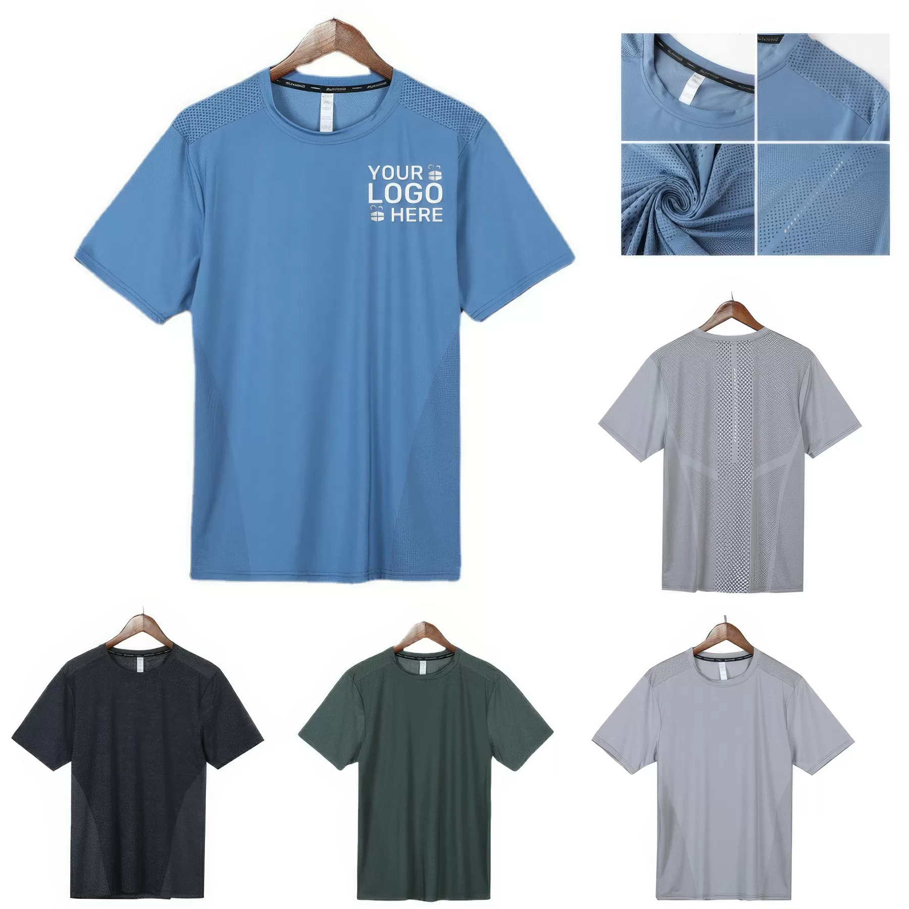 Mens Short-Sleeved Polo Quick-Drying