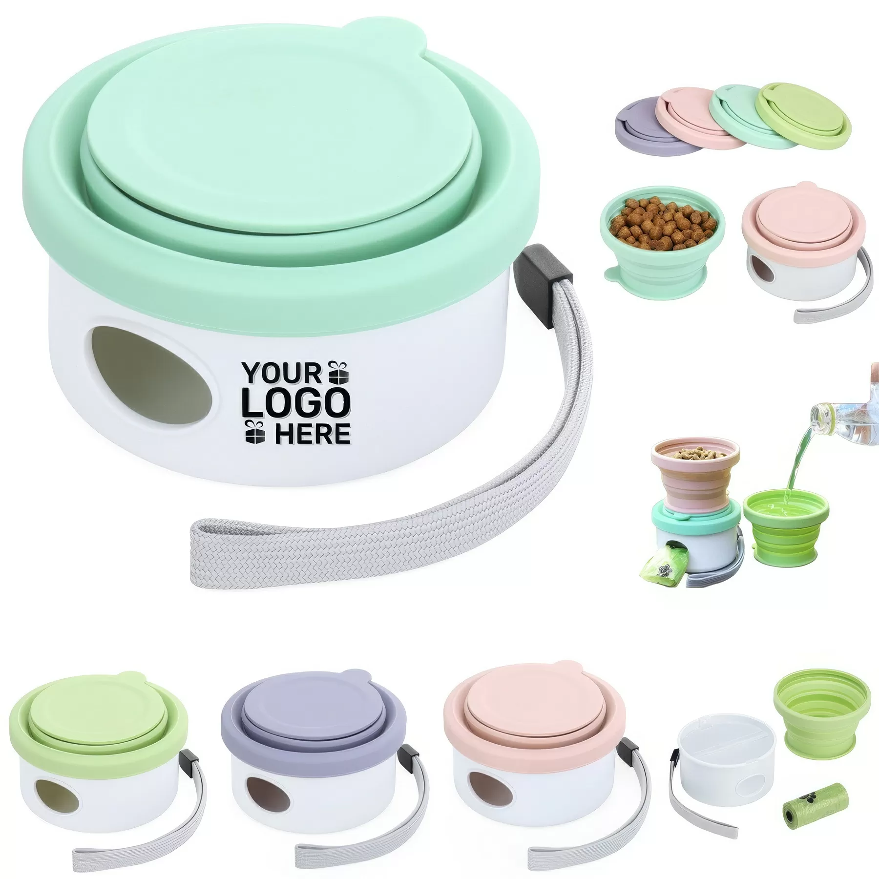 Portable 3-in-1 Pet Water Bowl