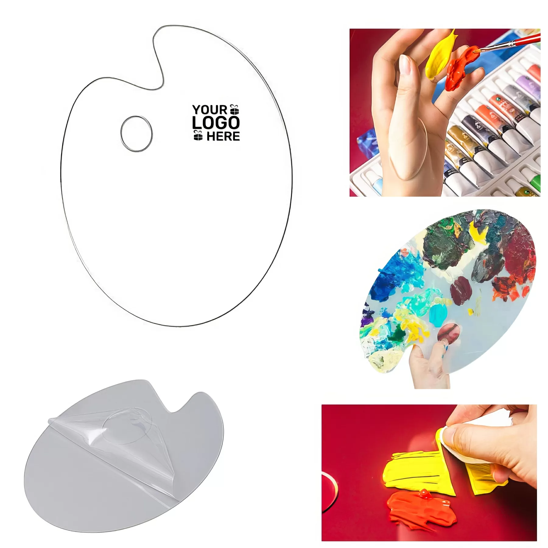 Acrylic Paint Tray 12 x 15 inches Oval Pallet