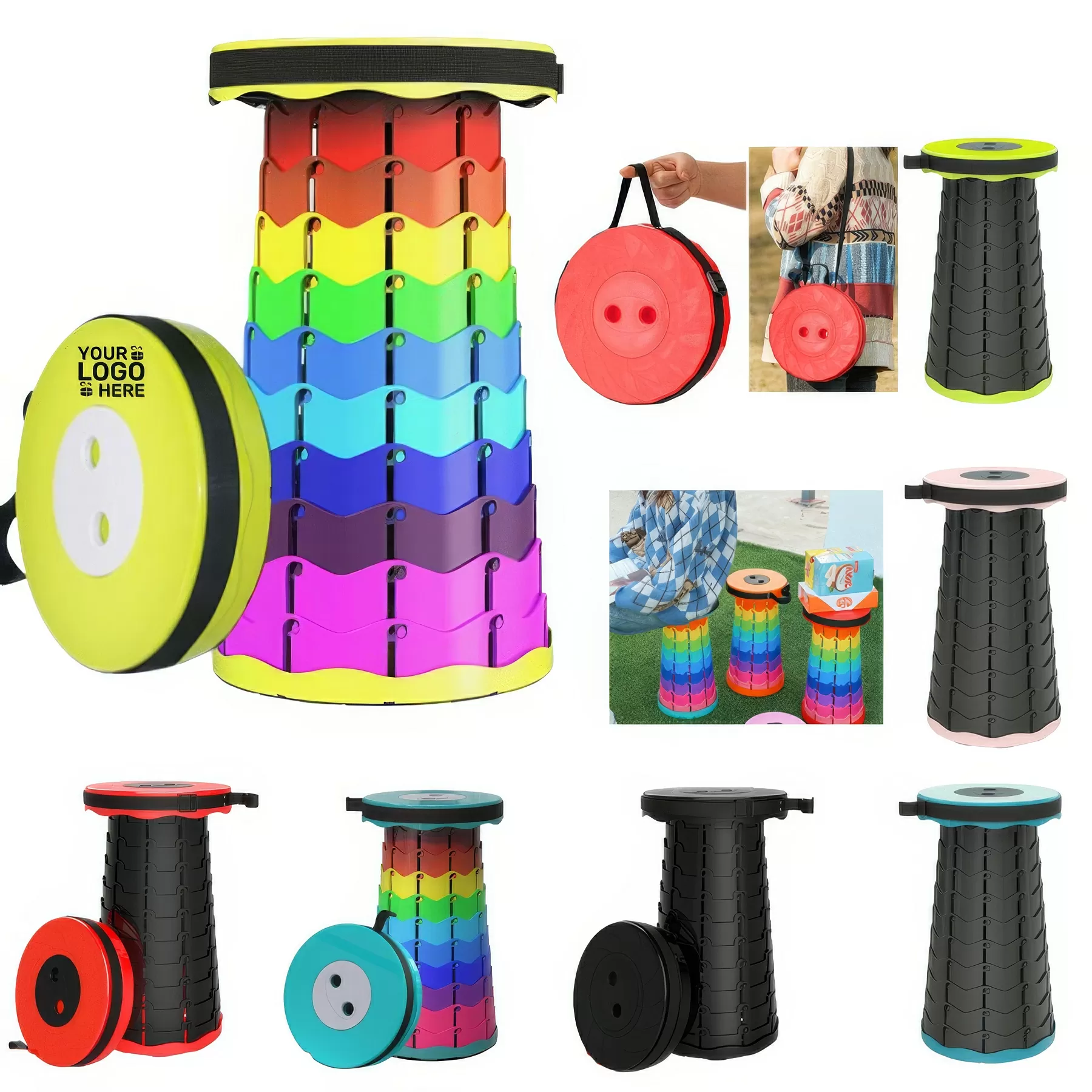 Upgraded Foldable Stool Thickened