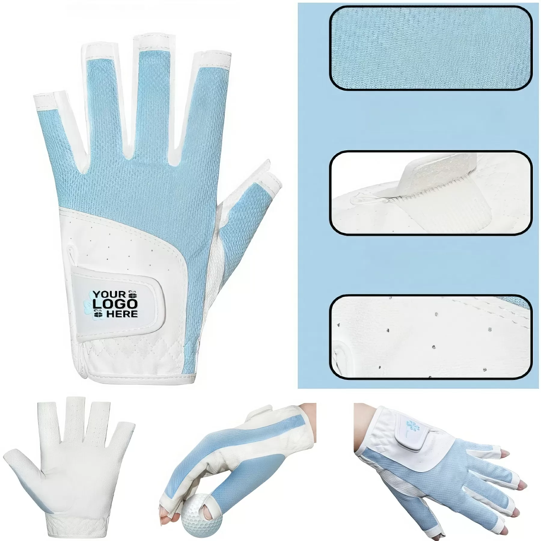 Fingerless Golf Glove