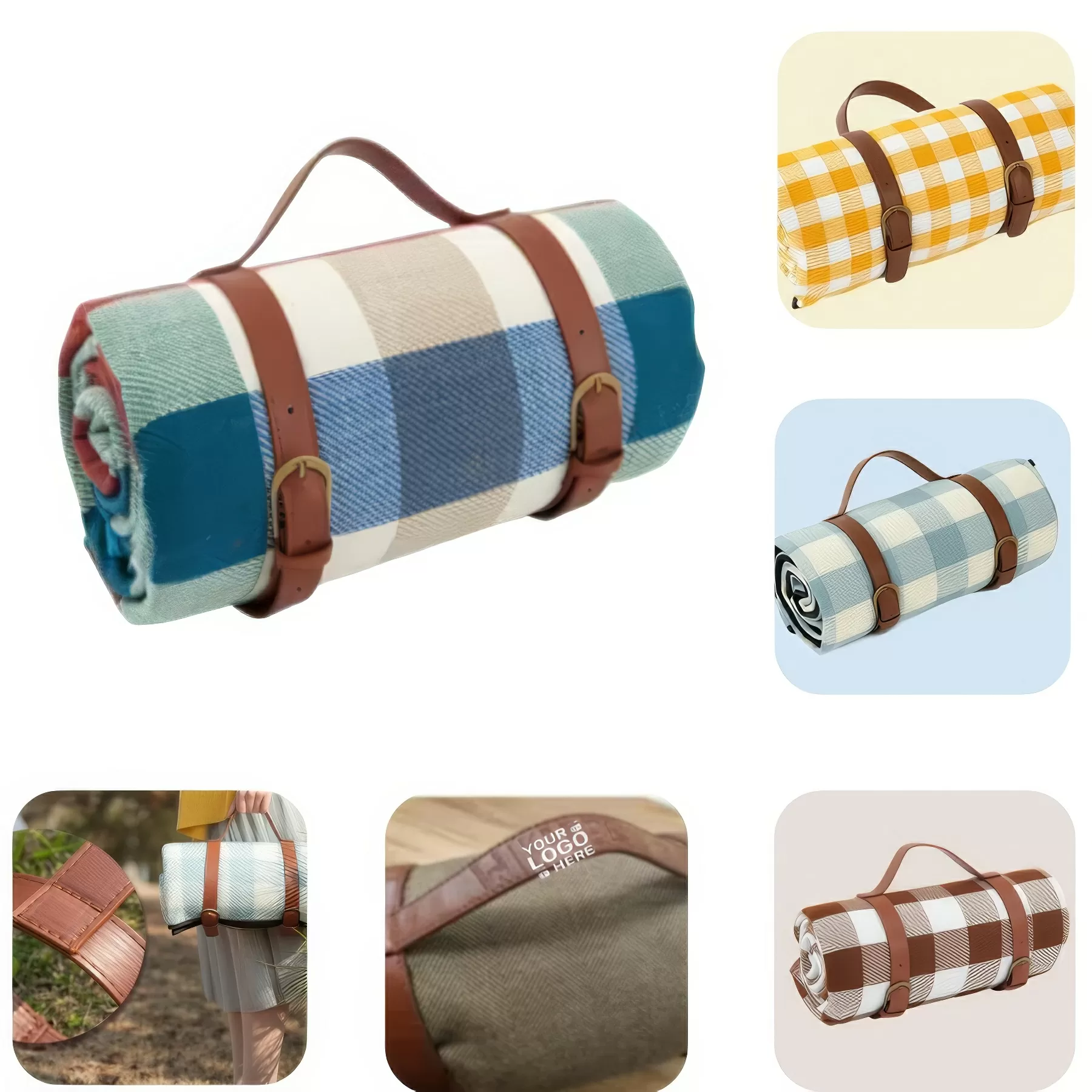 PU Handle Picnic Mat