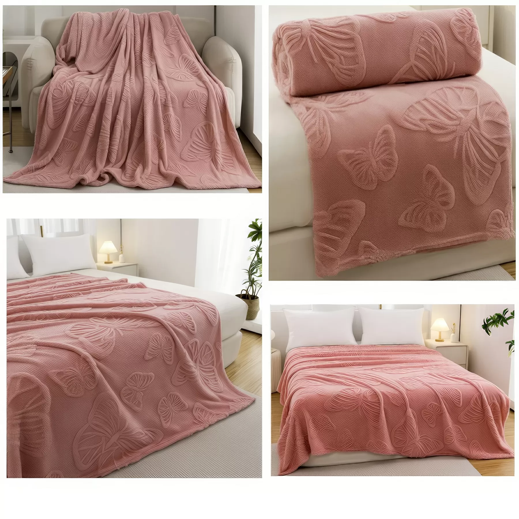 3D Butterfly Jacquard Blanket - Image 5