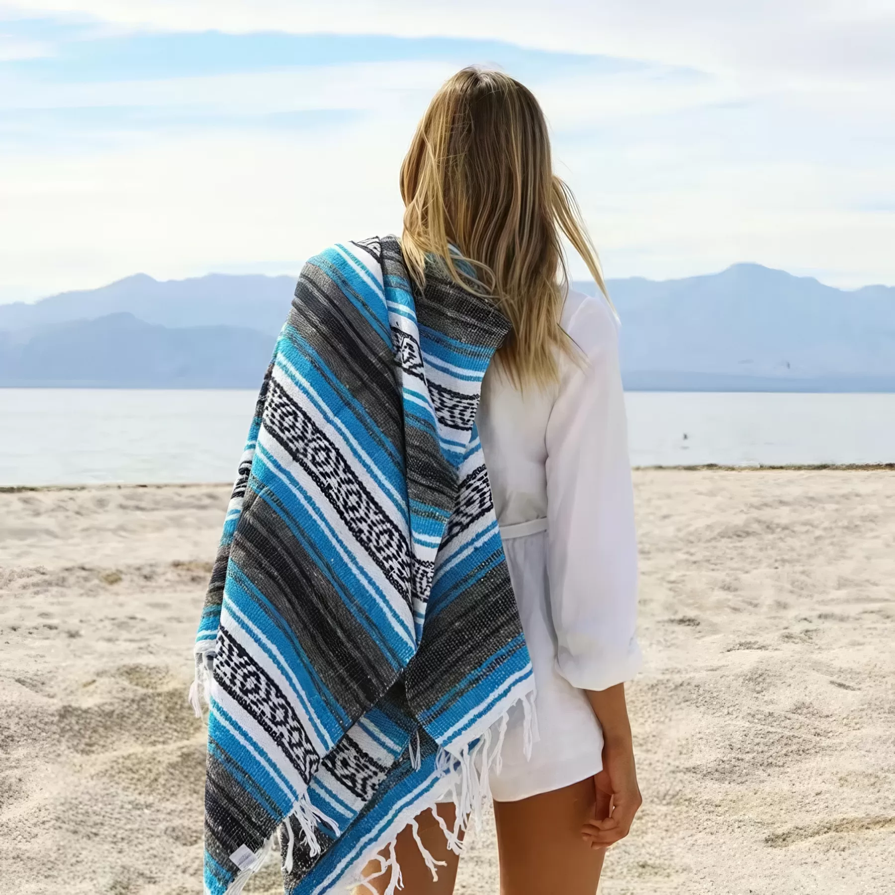 Authentic Handwoven Mexican Blanket - Image 5