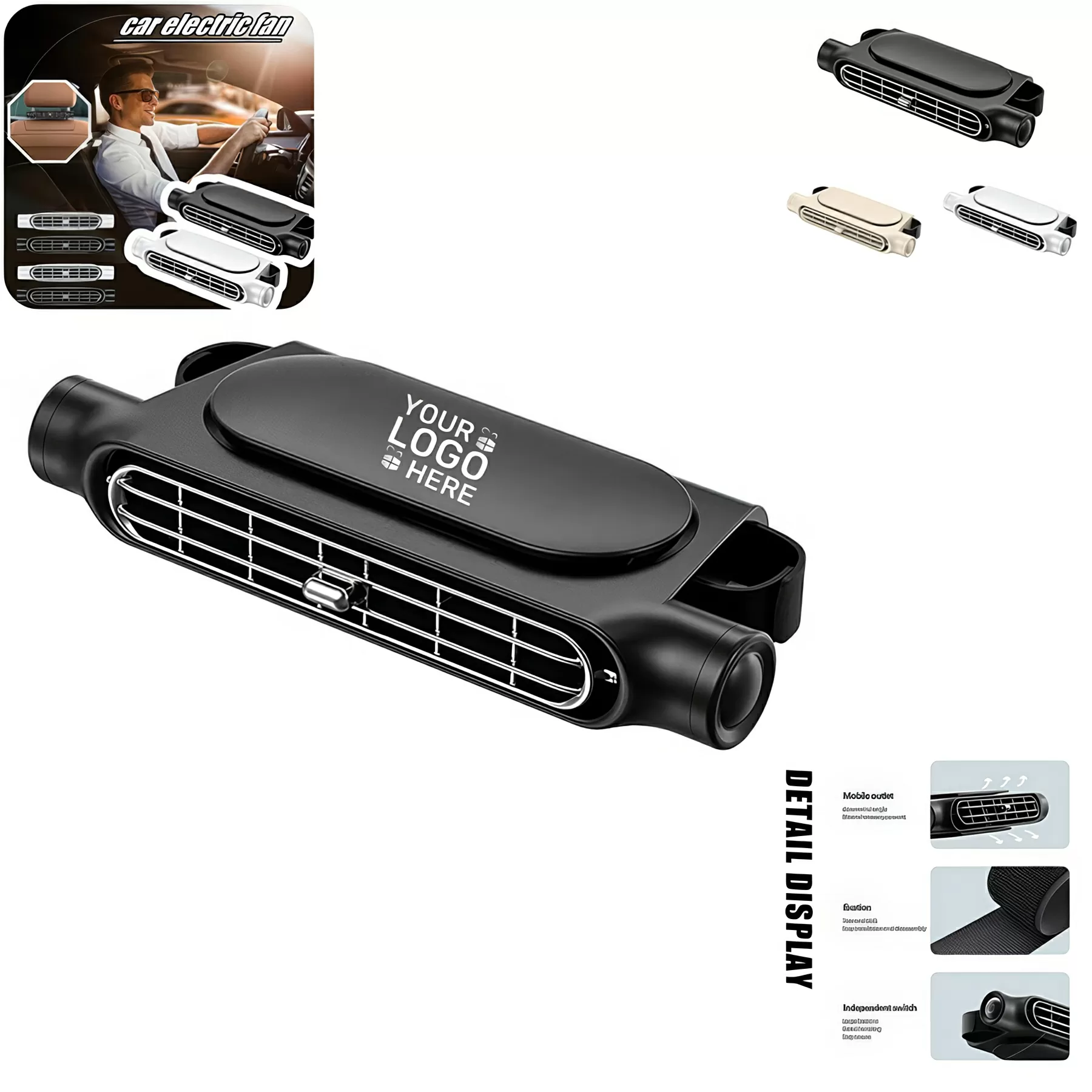 Car Backseat Cooling Fan