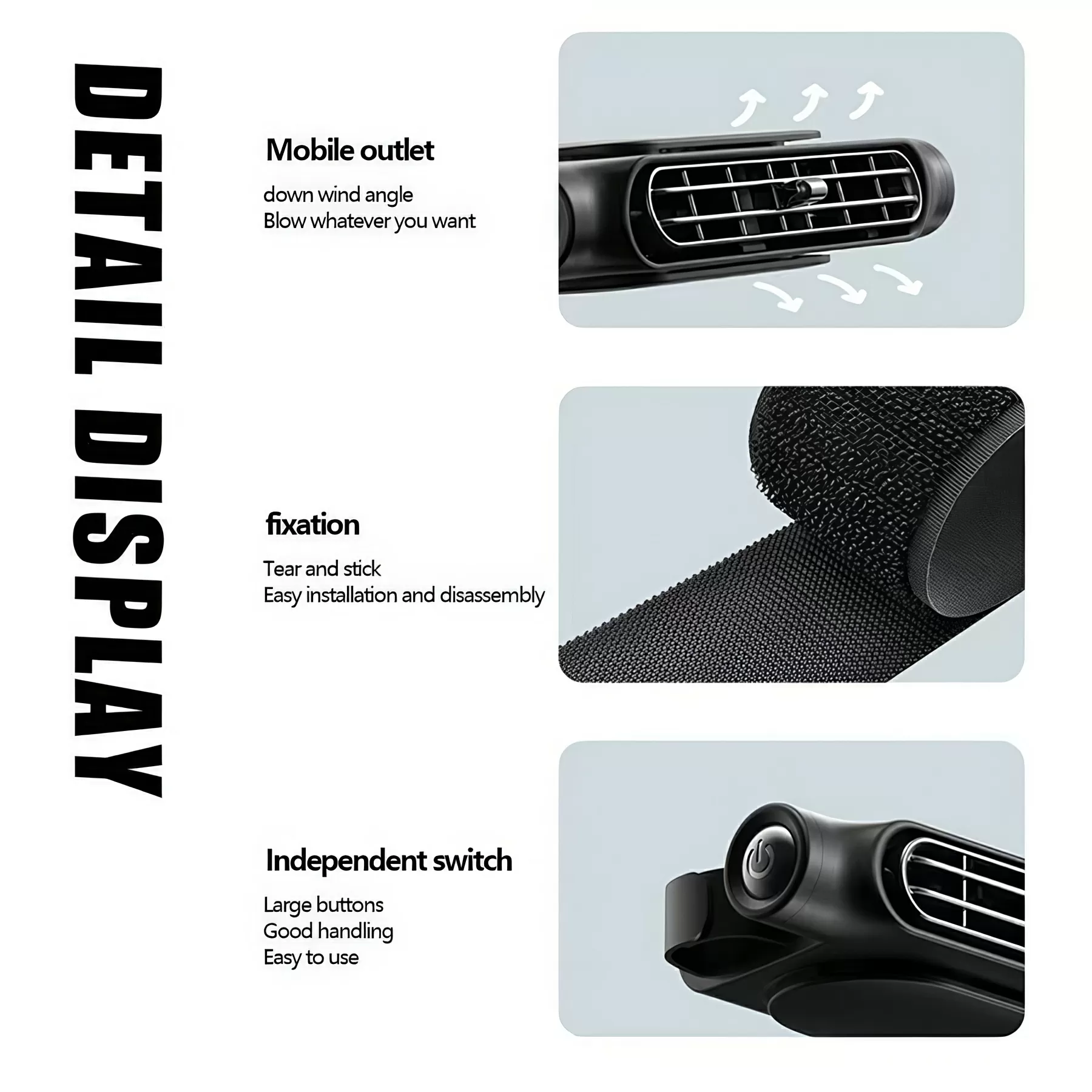 Car Backseat Cooling Fan - Image 4