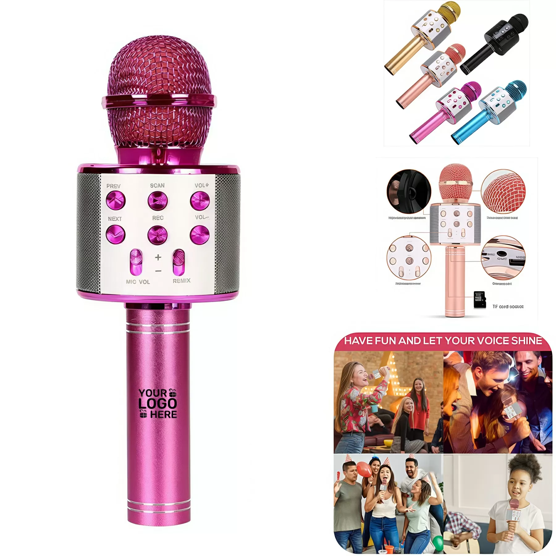 Wireless Bluetooth Karaoke Microphone