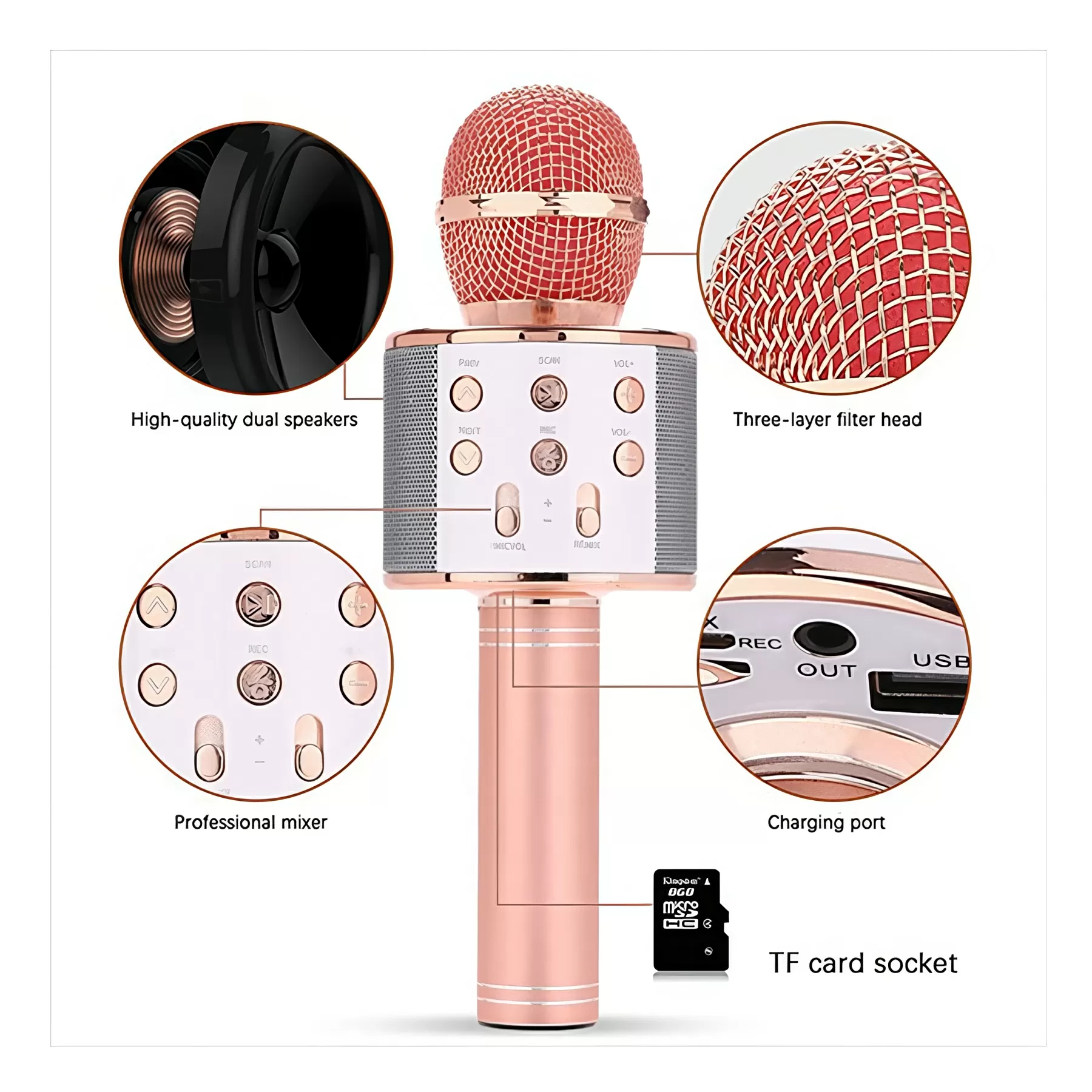 Wireless Bluetooth Karaoke Microphone - Image 4