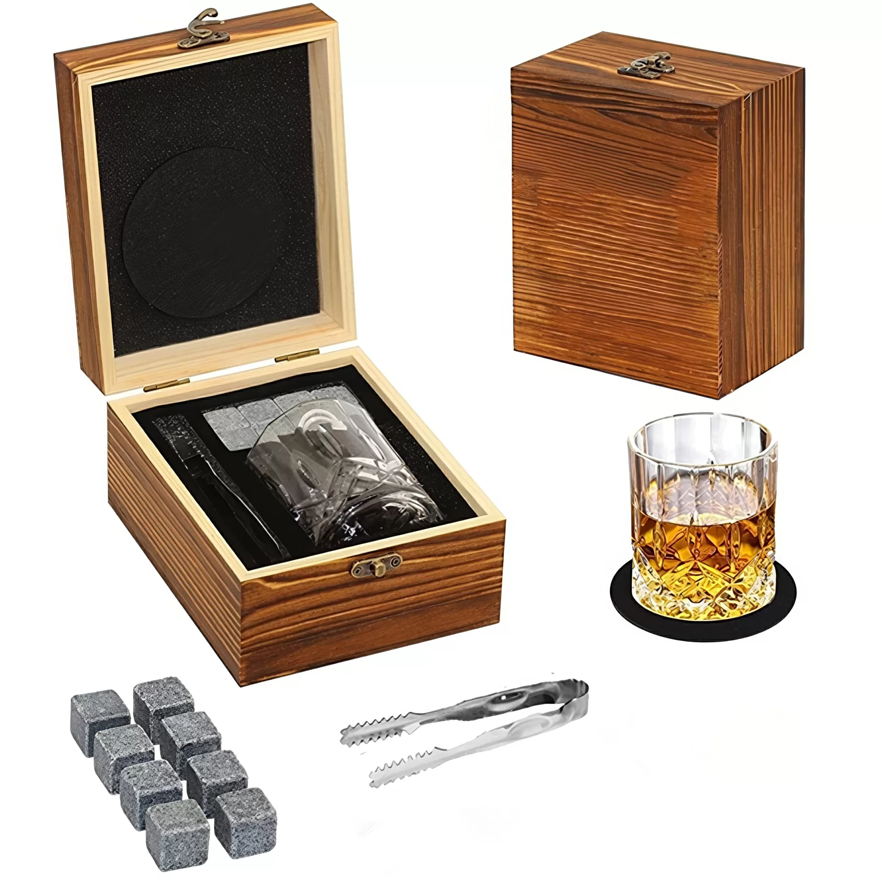 Whiskey Stones and Glass Gift Set - Image 2
