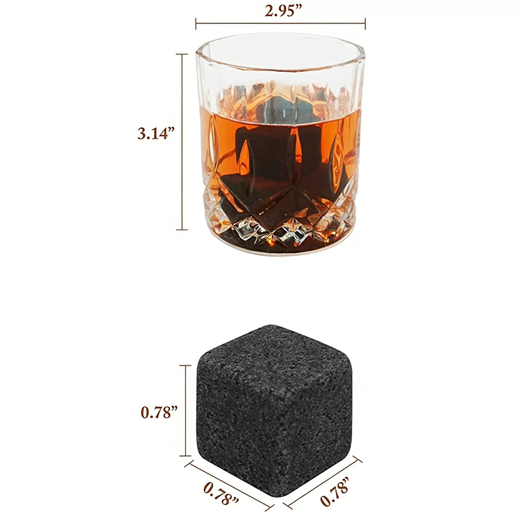 Whiskey Stones and Glass Gift Set - Image 3