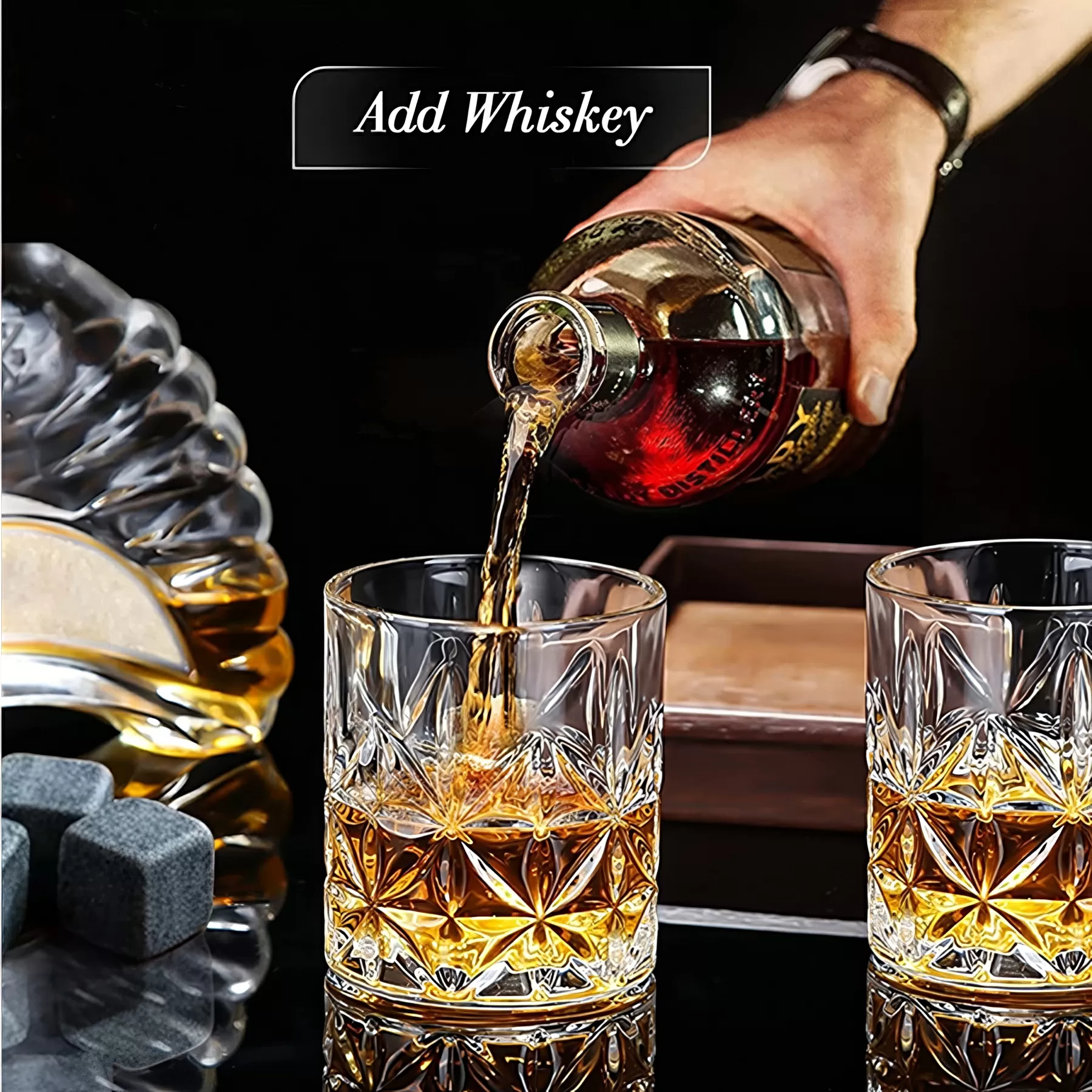 Whiskey Stones and Glass Gift Set - Image 5