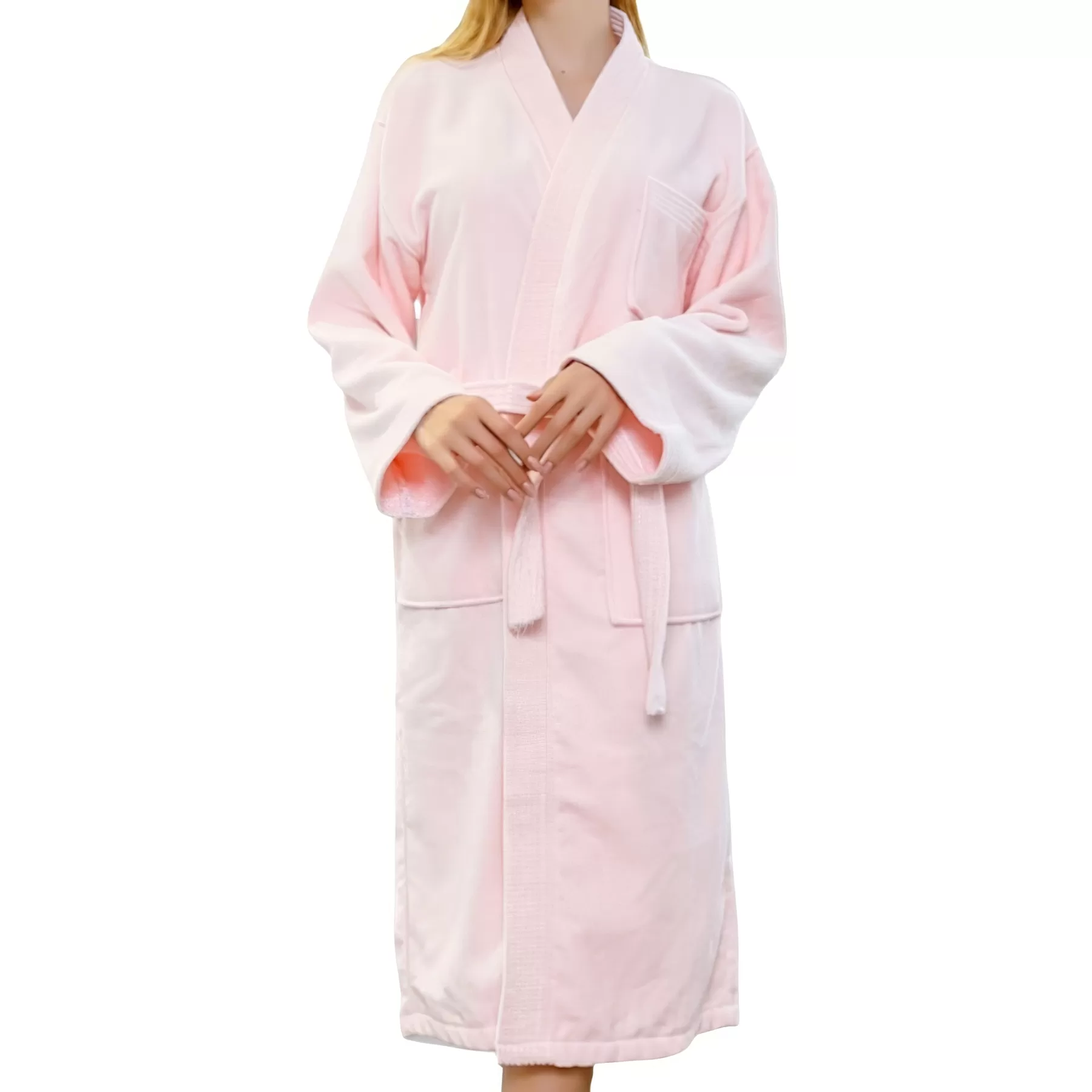 Cotton Cut Fleece Bathrobe - Image 2