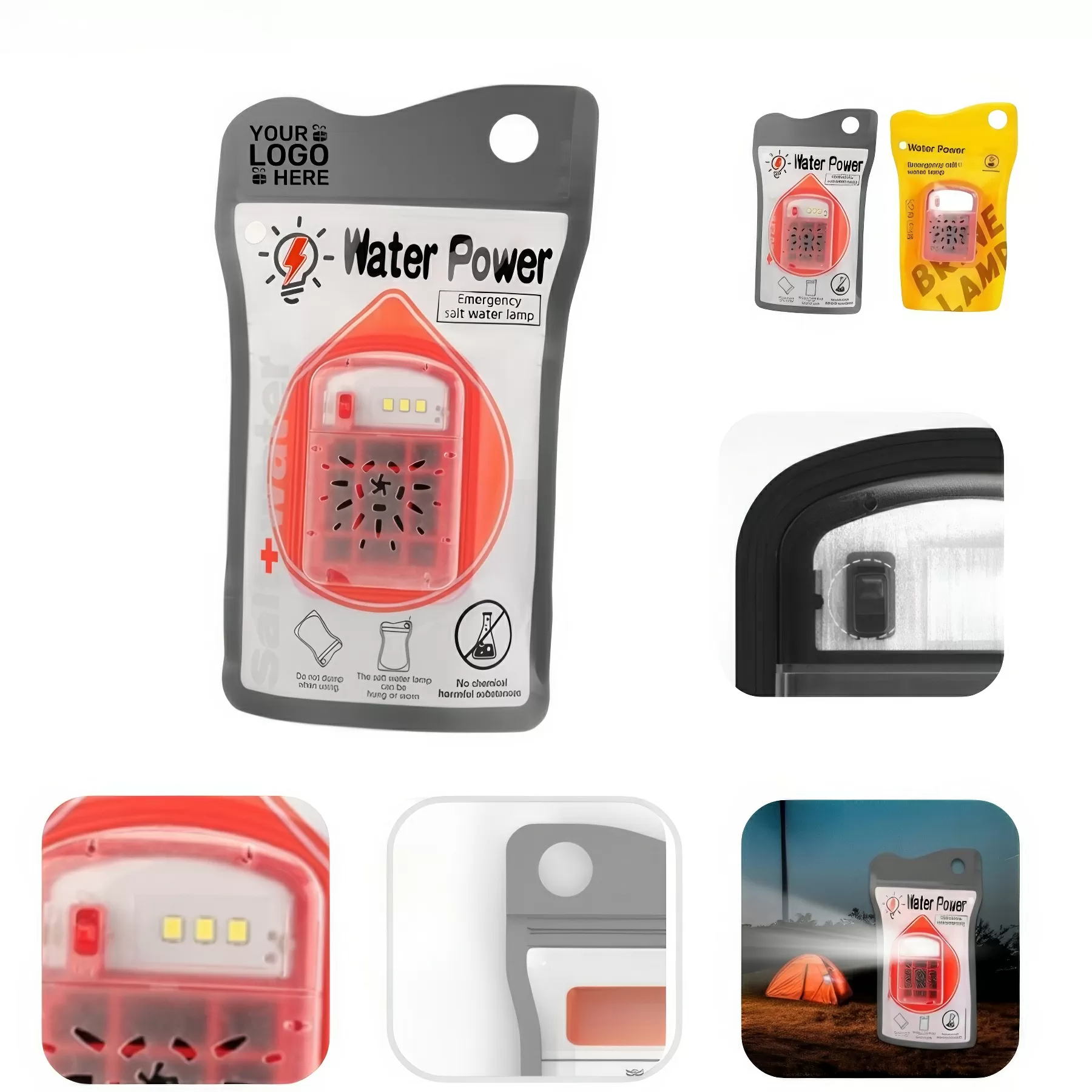 3 LED Lamp Saltwater Emergency Light No Battery