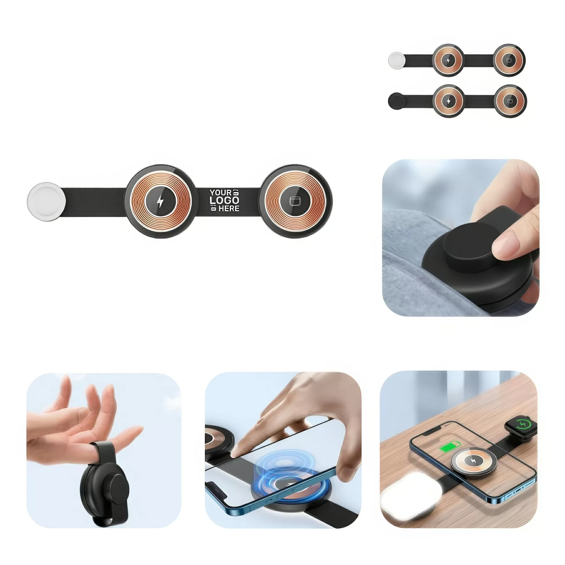 Leather Foldable Magnetic Wireless Charger