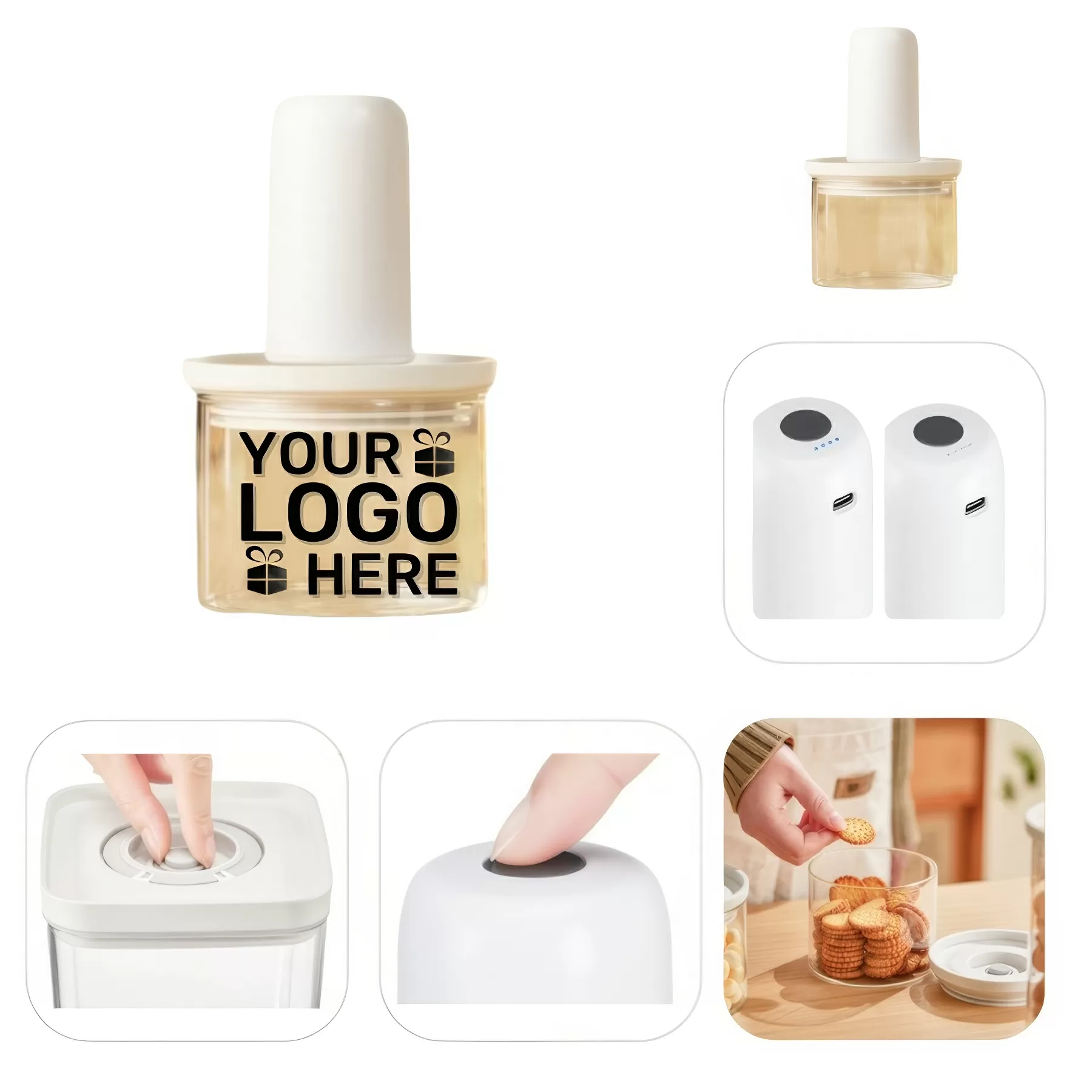 Electric Vacuum Glass Sealed Jar 450ml