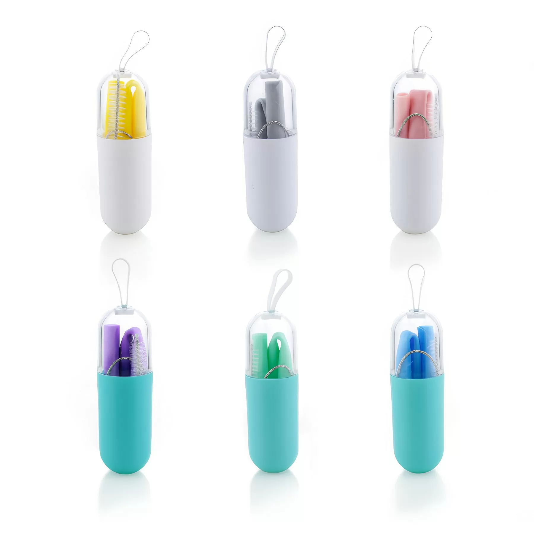 Collapsible Silicone Straw Capsule Box - Image 3