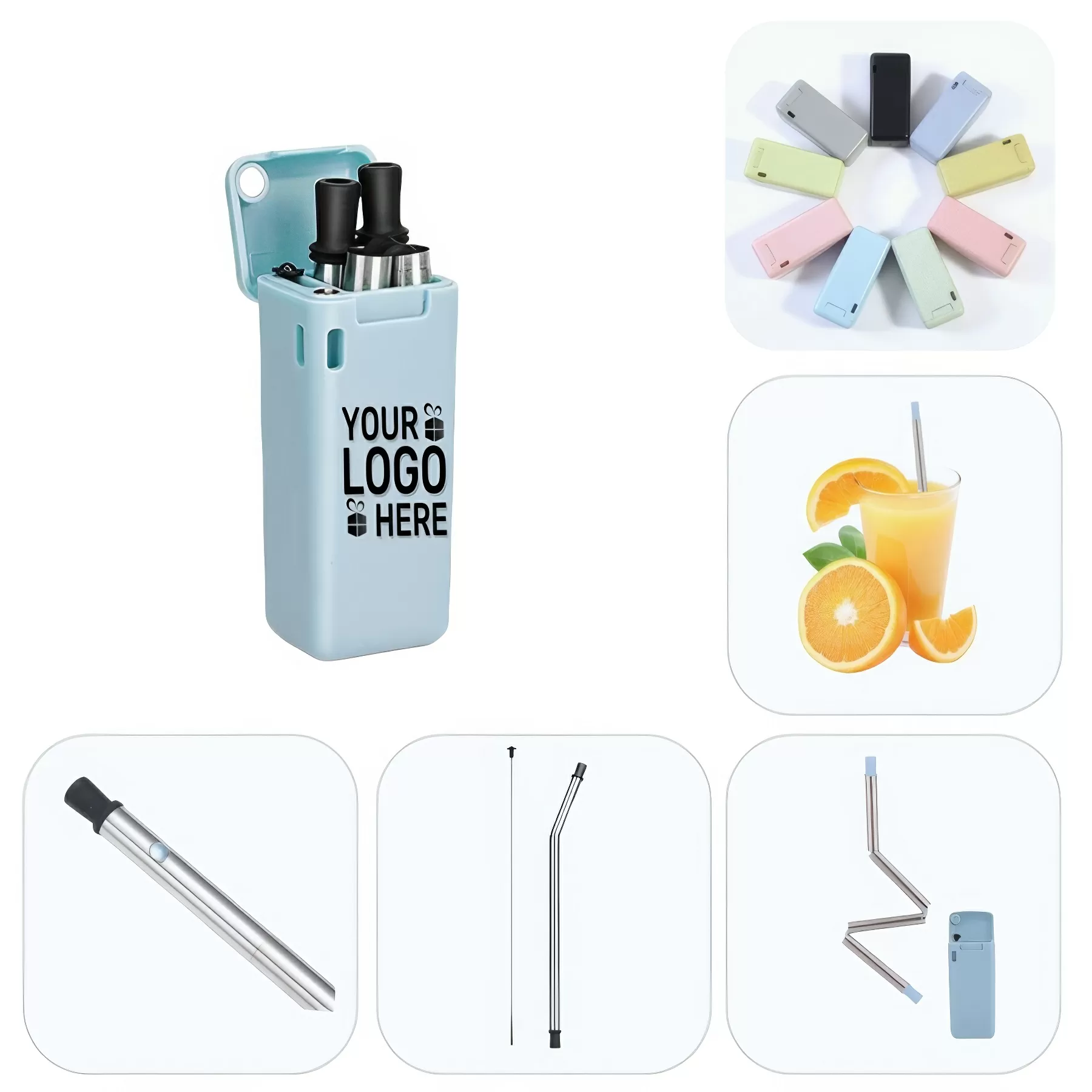 Stainless Steel Folding Straw