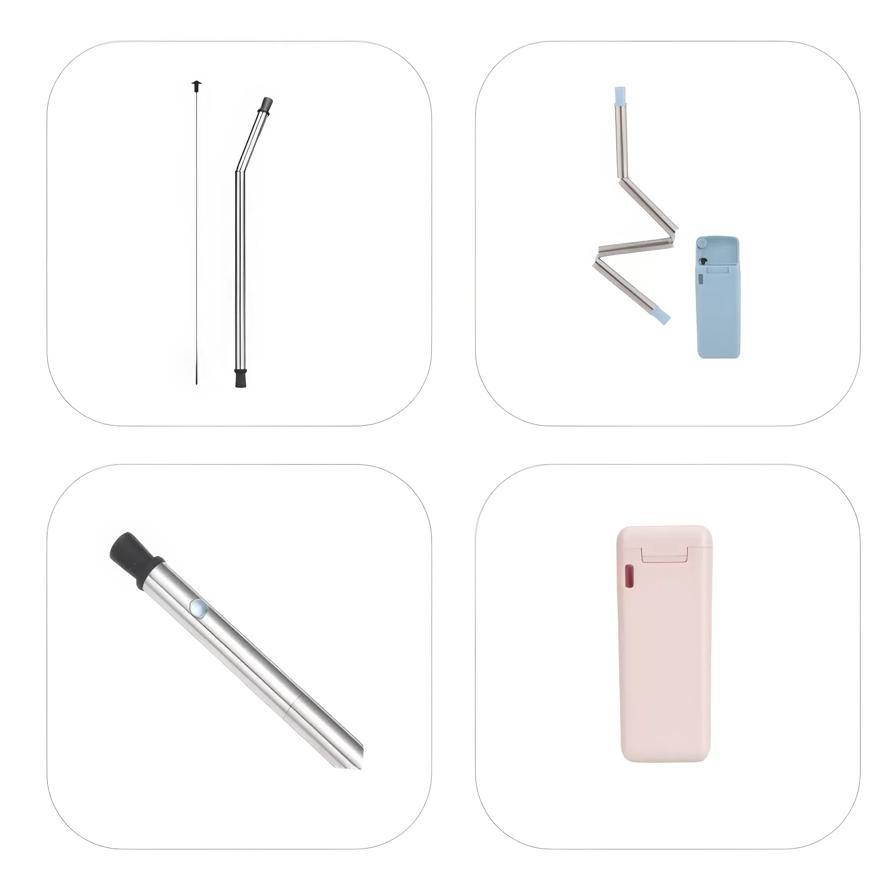 Stainless Steel Folding Straw - Image 4