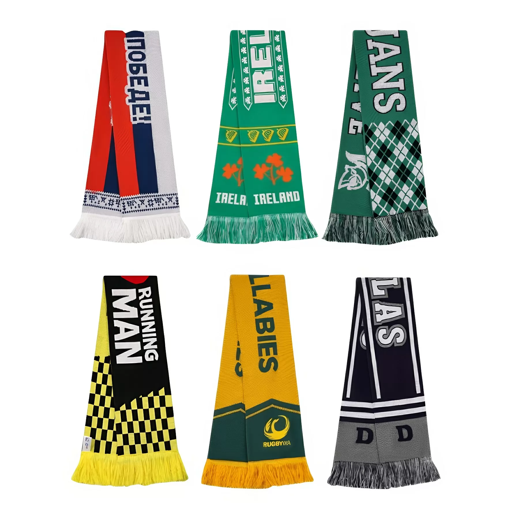 Acrylic Jacquard Fan Scarf - Image 3