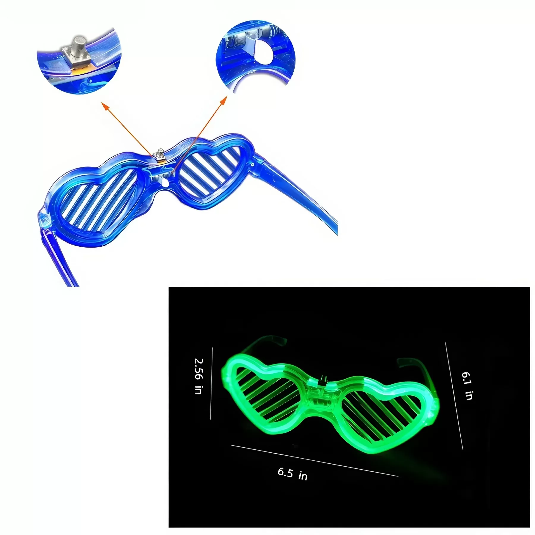 Glow Glasses Adults - Image 4