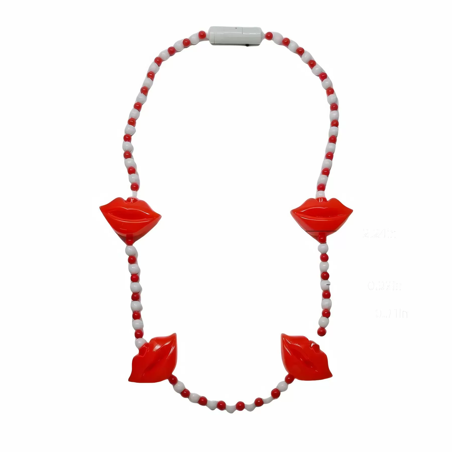 Lip-Shaped Sparkling Necklace - Image 2