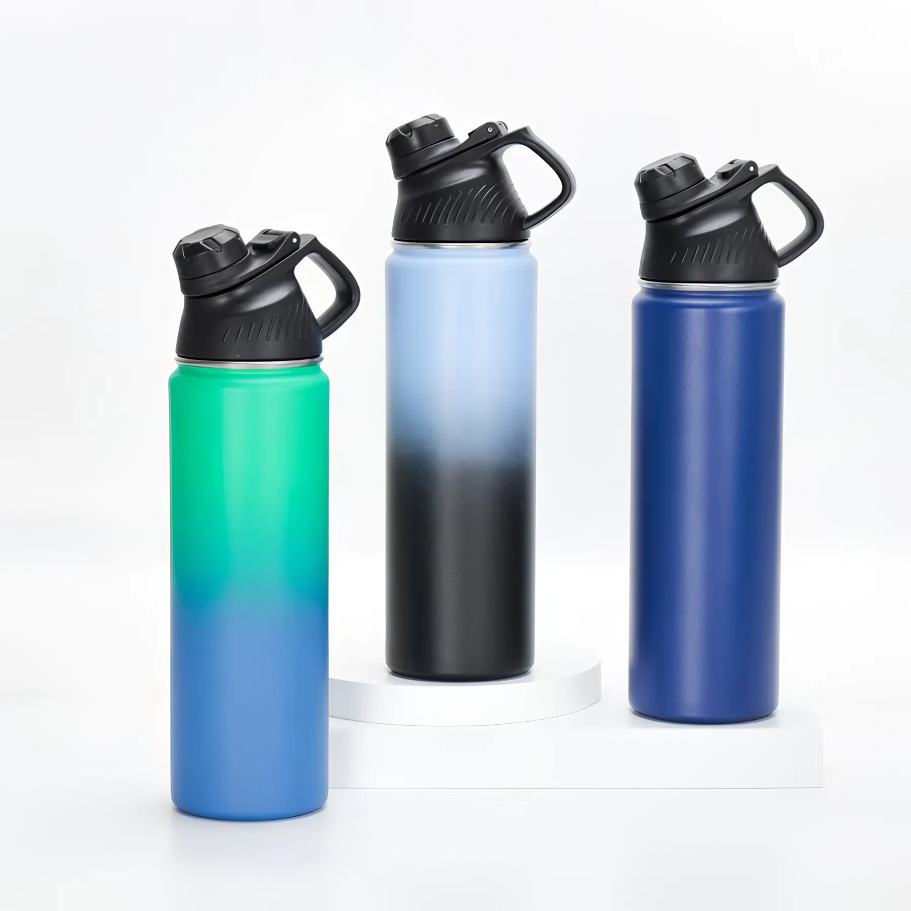 Insulated Water Bottle with Handle Lid Leak Proof - Image 5