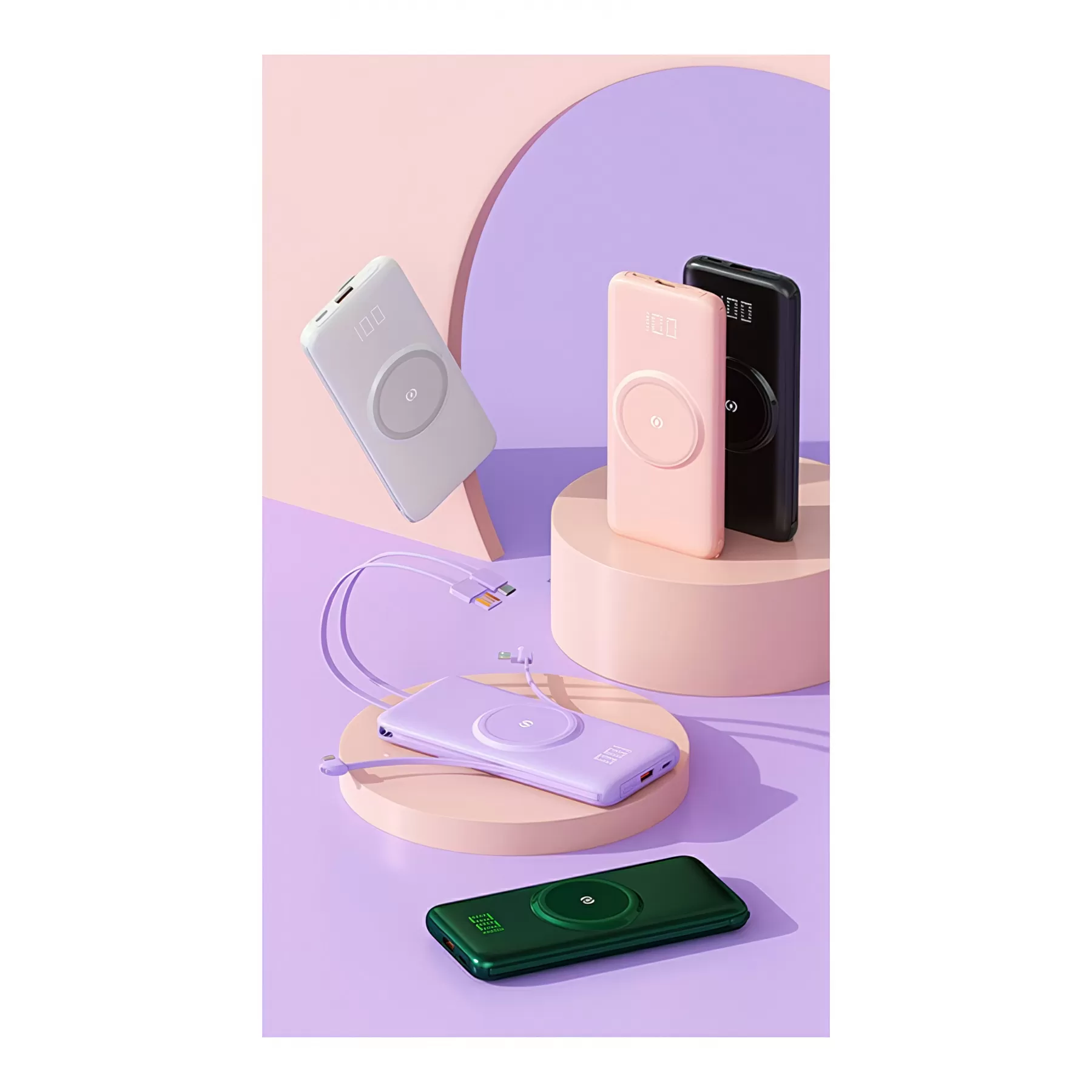 5 in 1 QI Wireless Charger Power Bank 10000 mAh - Image 3