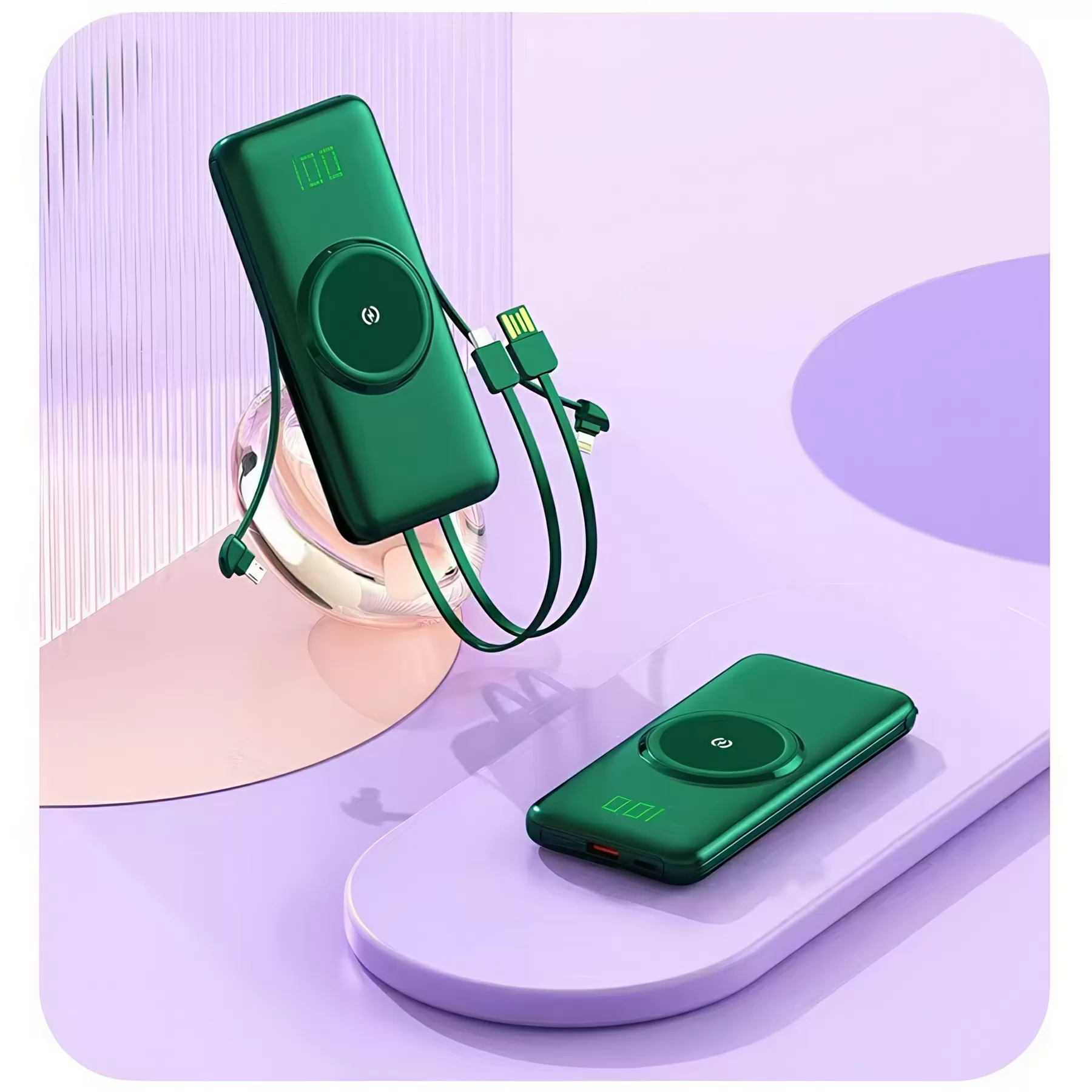 5 in 1 QI Wireless Charger Power Bank 10000 mAh - Image 5