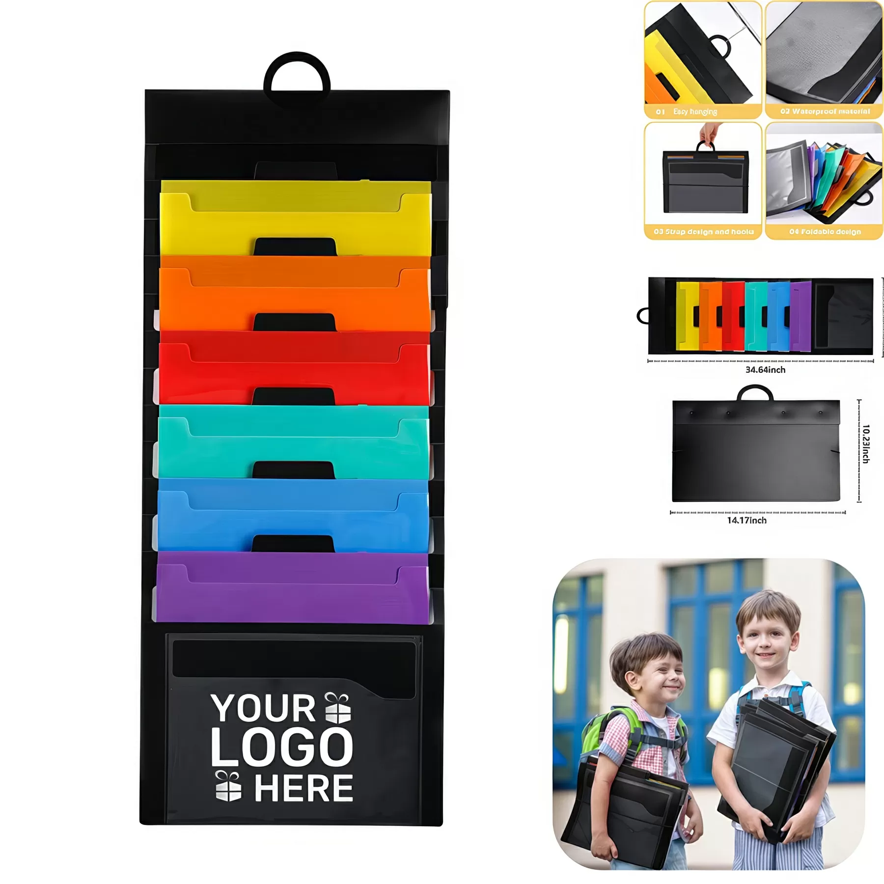 Hanging Multicolor File Folders