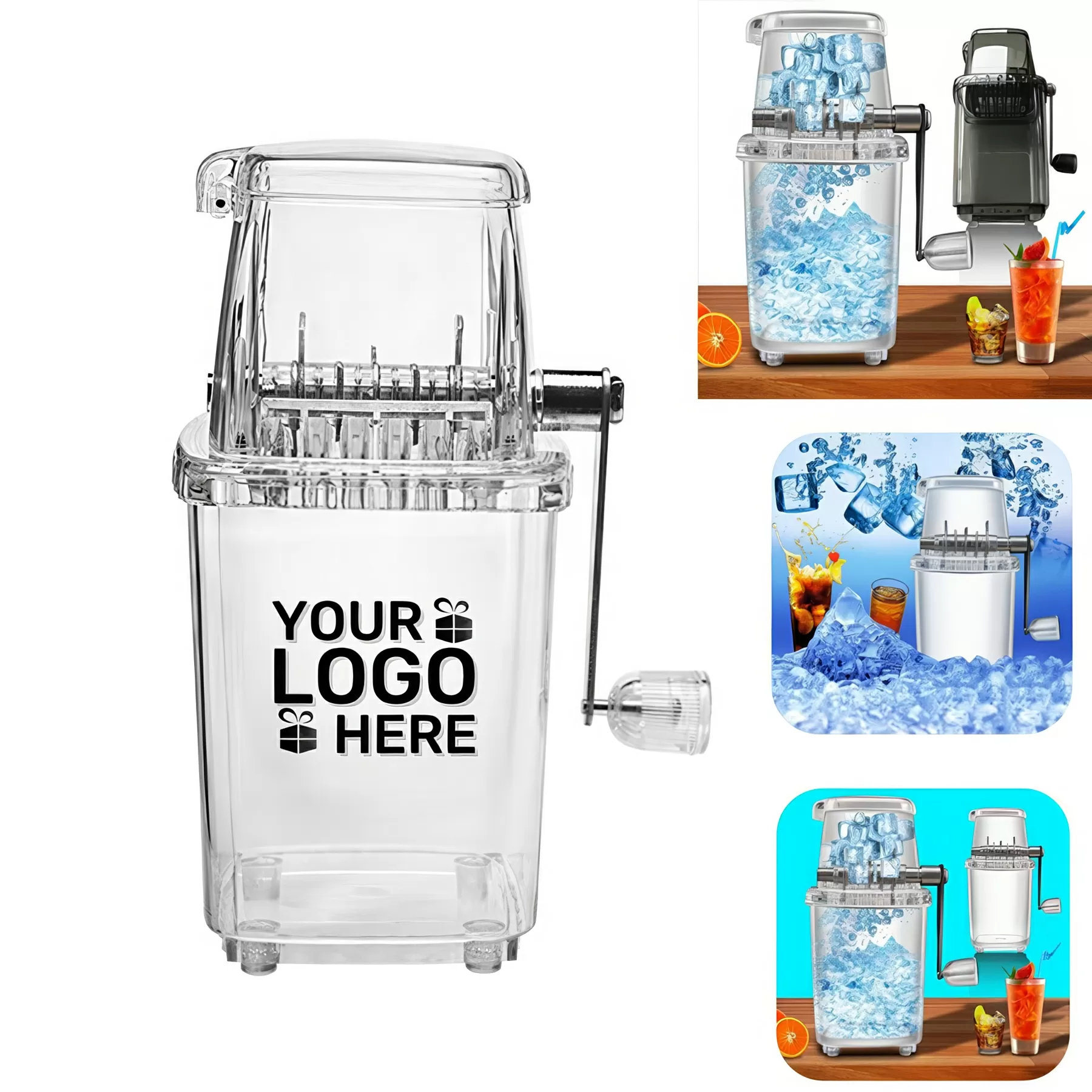 Manual Rotary Ice Crusher