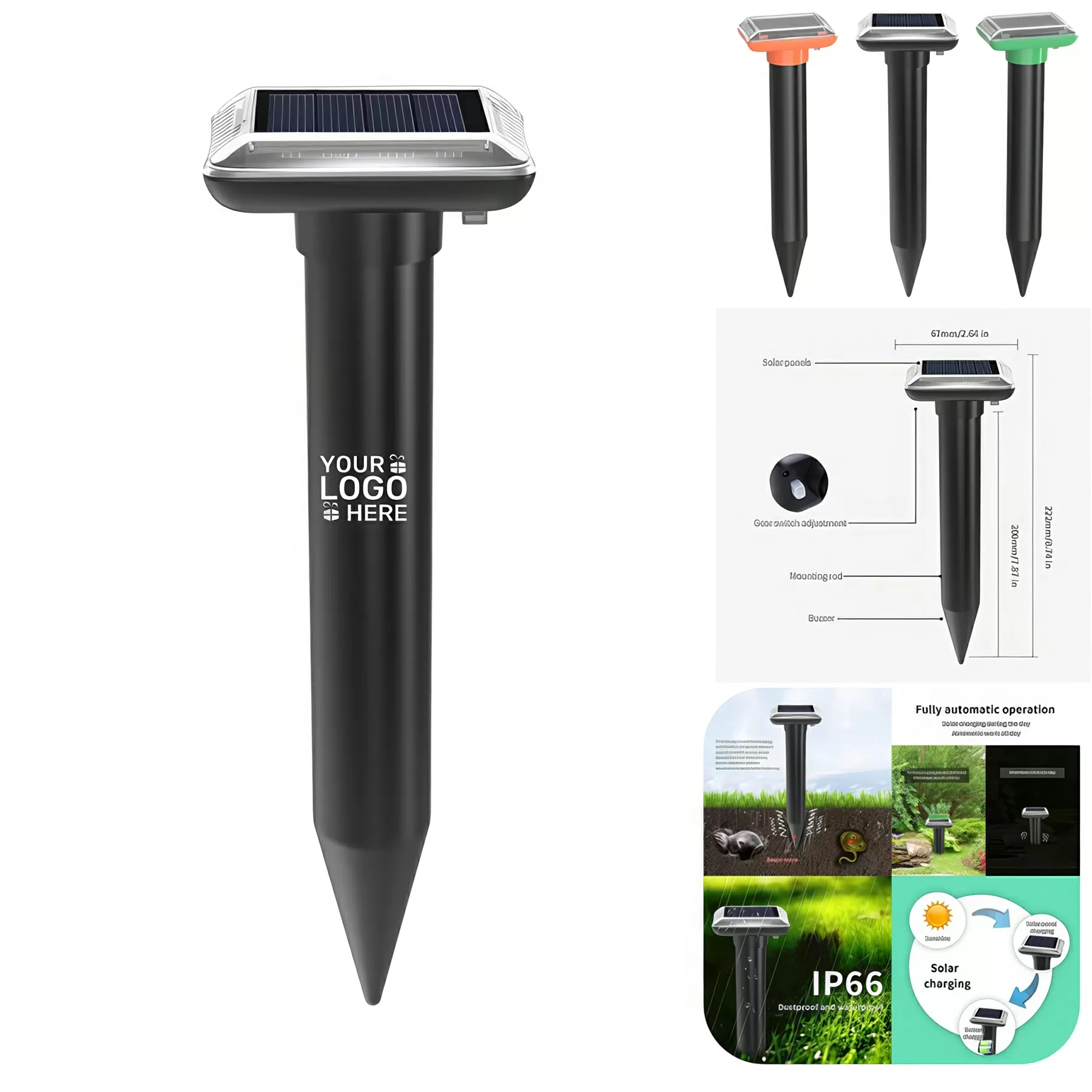 Solar Powered Mole Repellent