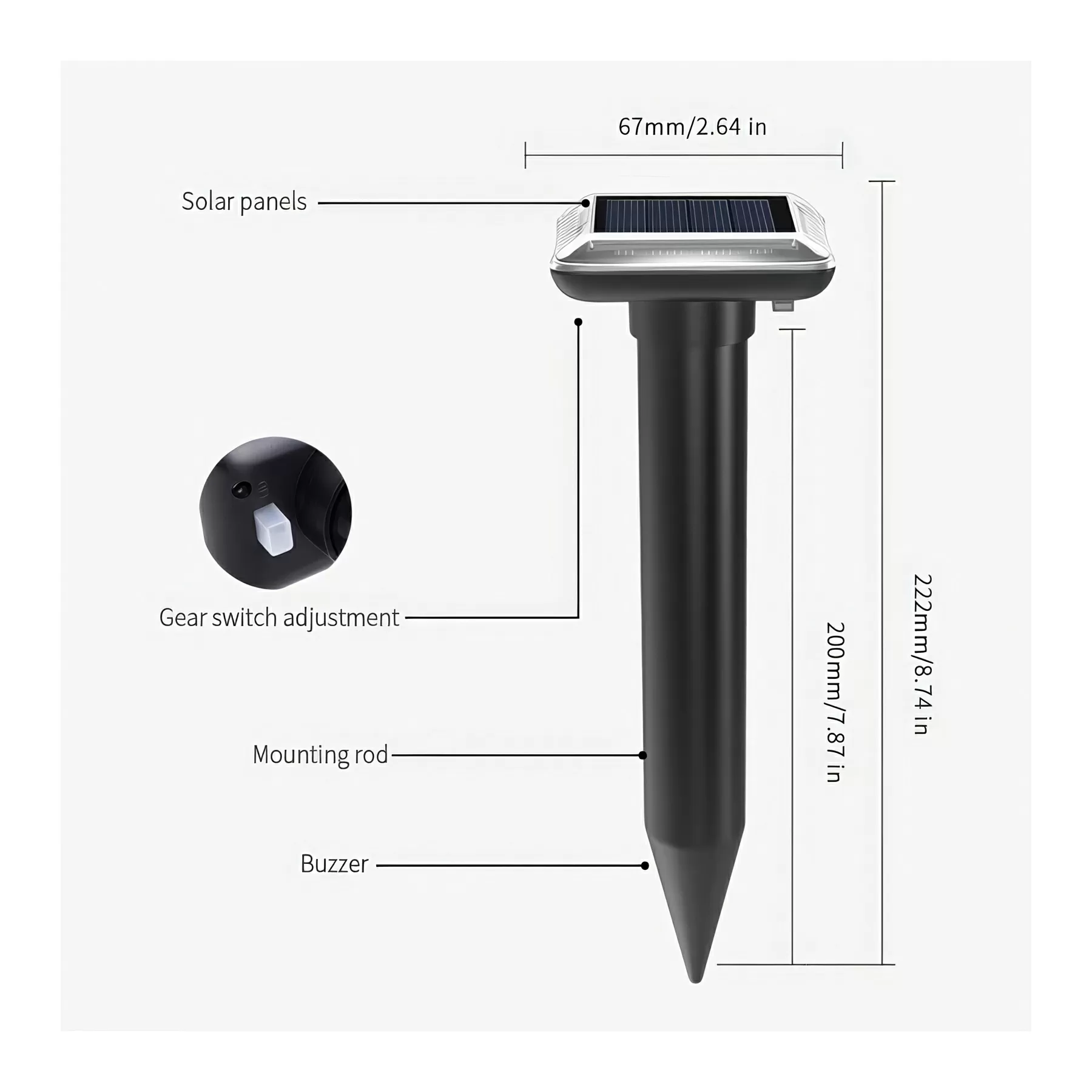 Solar Powered Mole Repellent - Image 4