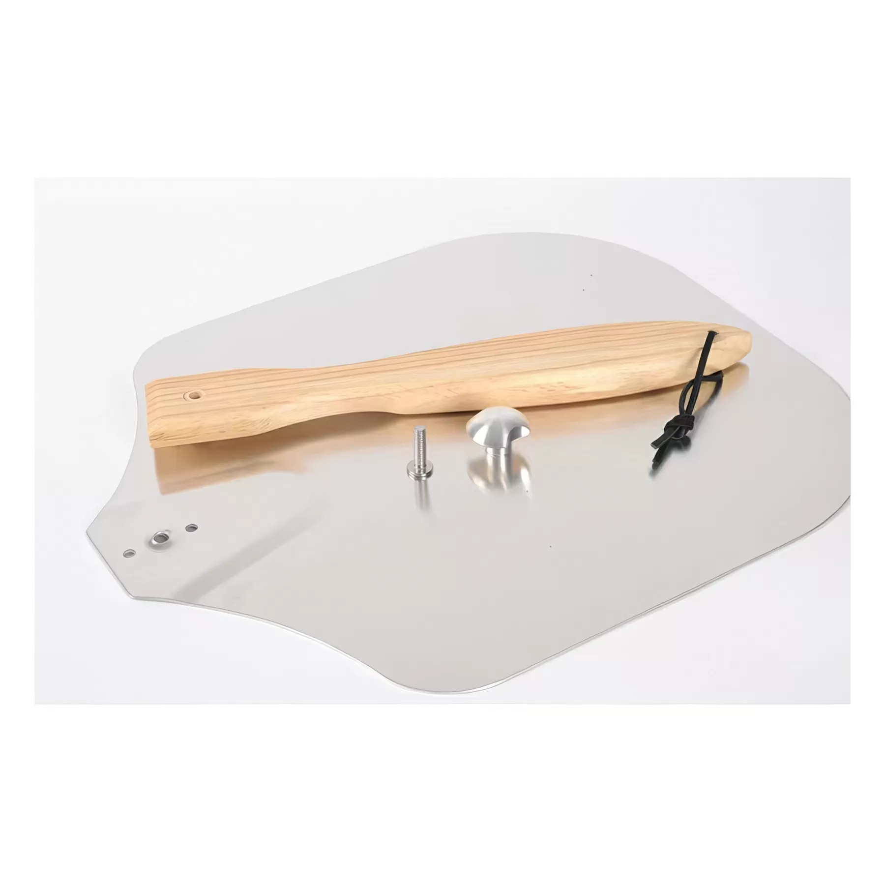 Metal Pizza Peel with Foldable Wood Handle - Image 3