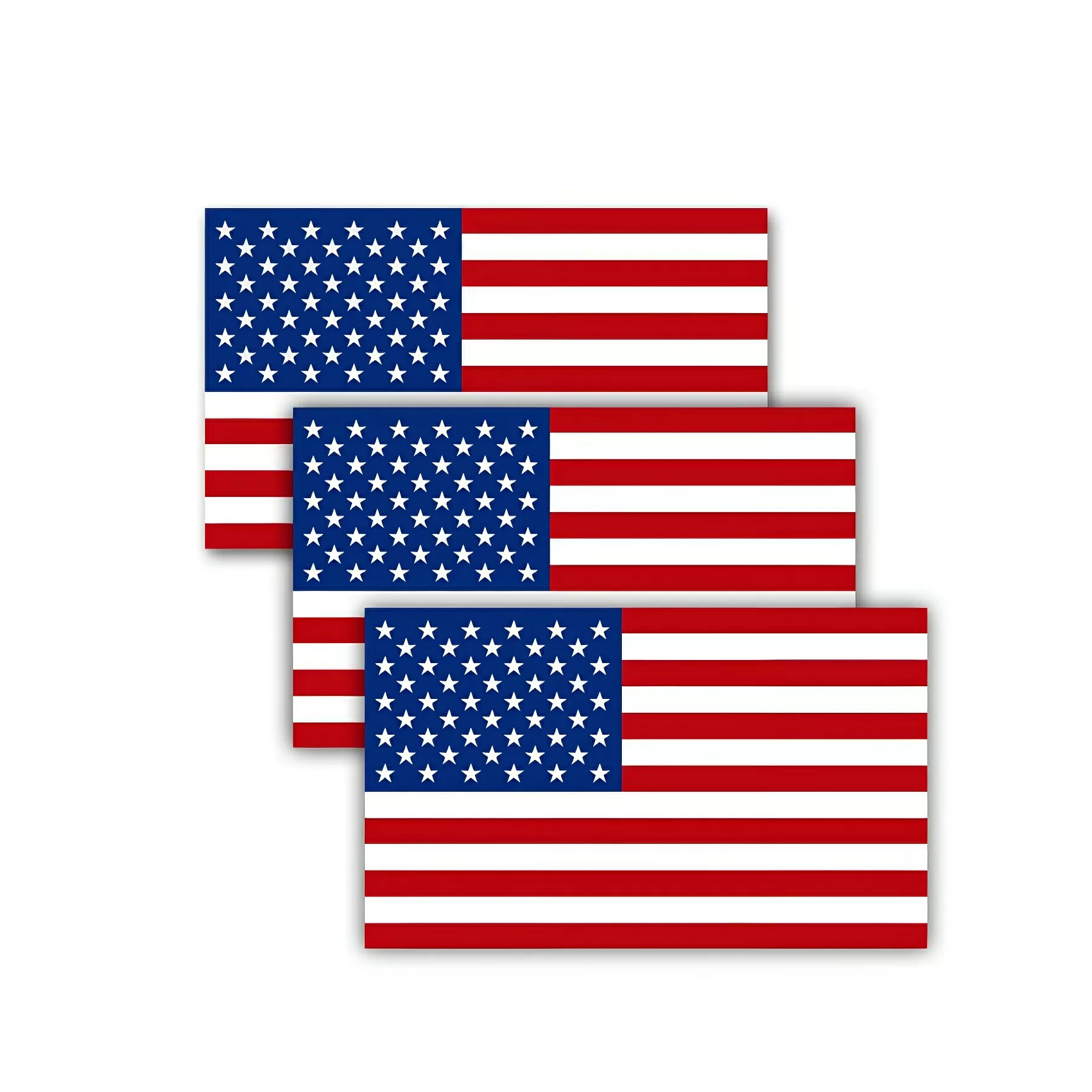 US Flag Reflective Car Sticker - Image 2