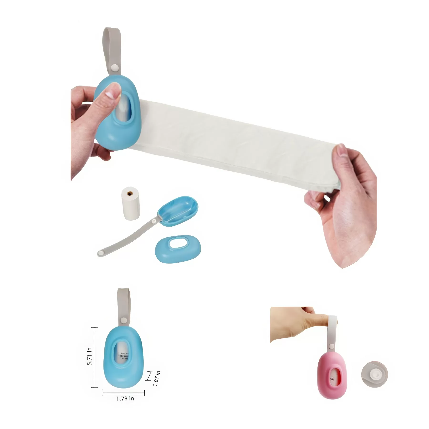 Portable Silicone Doggy Poop Bag Case - Image 4