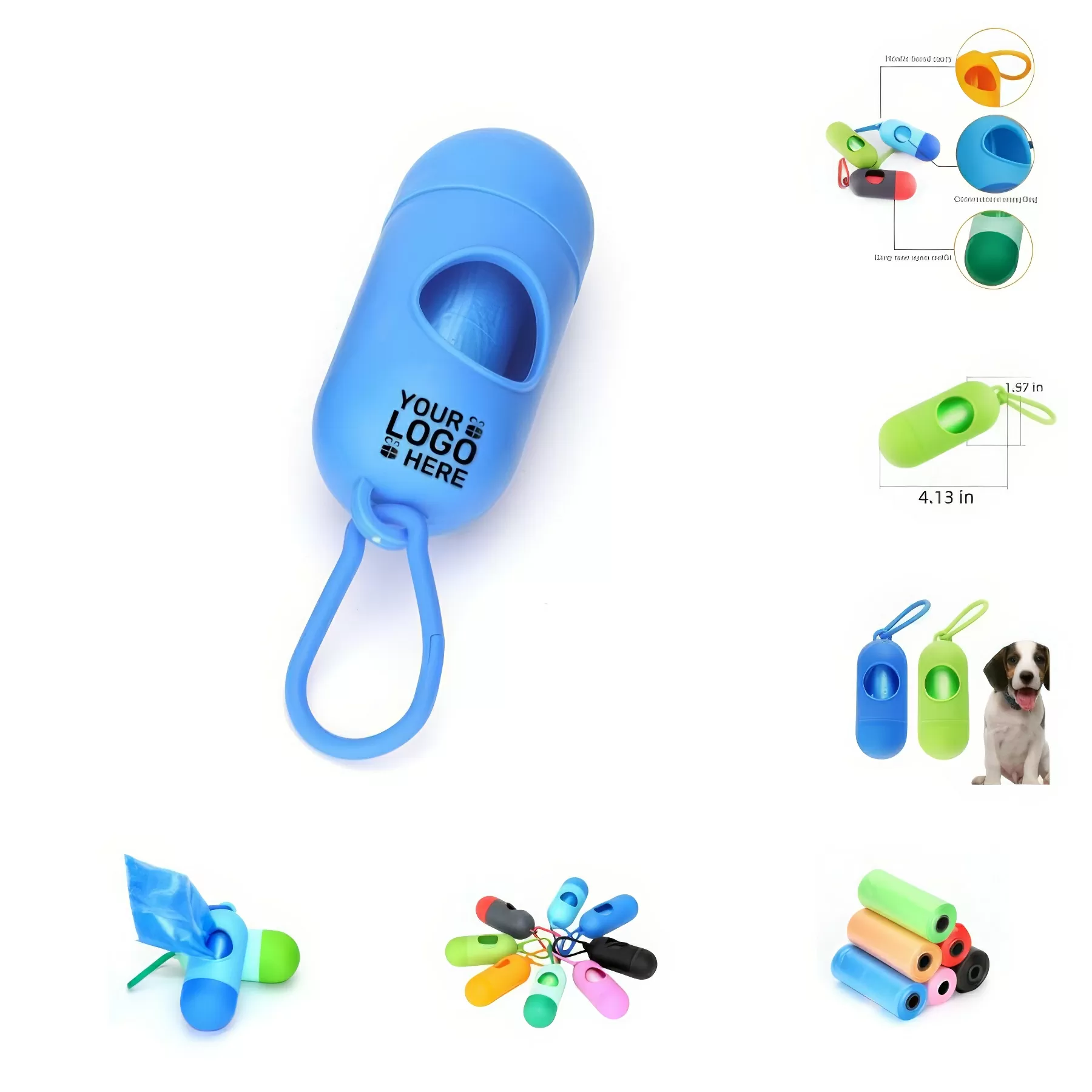 Capsule Shape Pet Waste Bag Dispenser