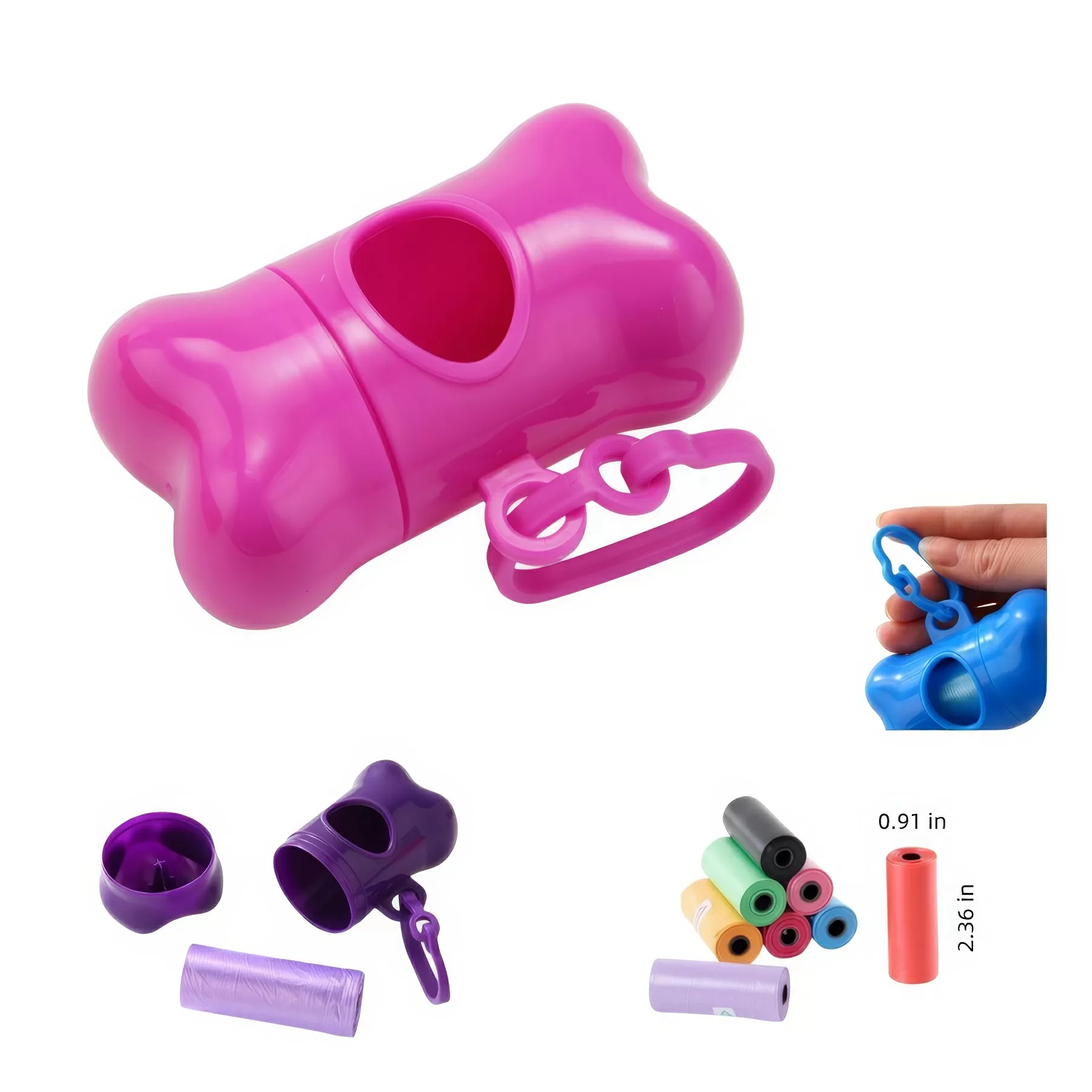 Bone Shape Dog Poop Bag Dispenser - Image 4