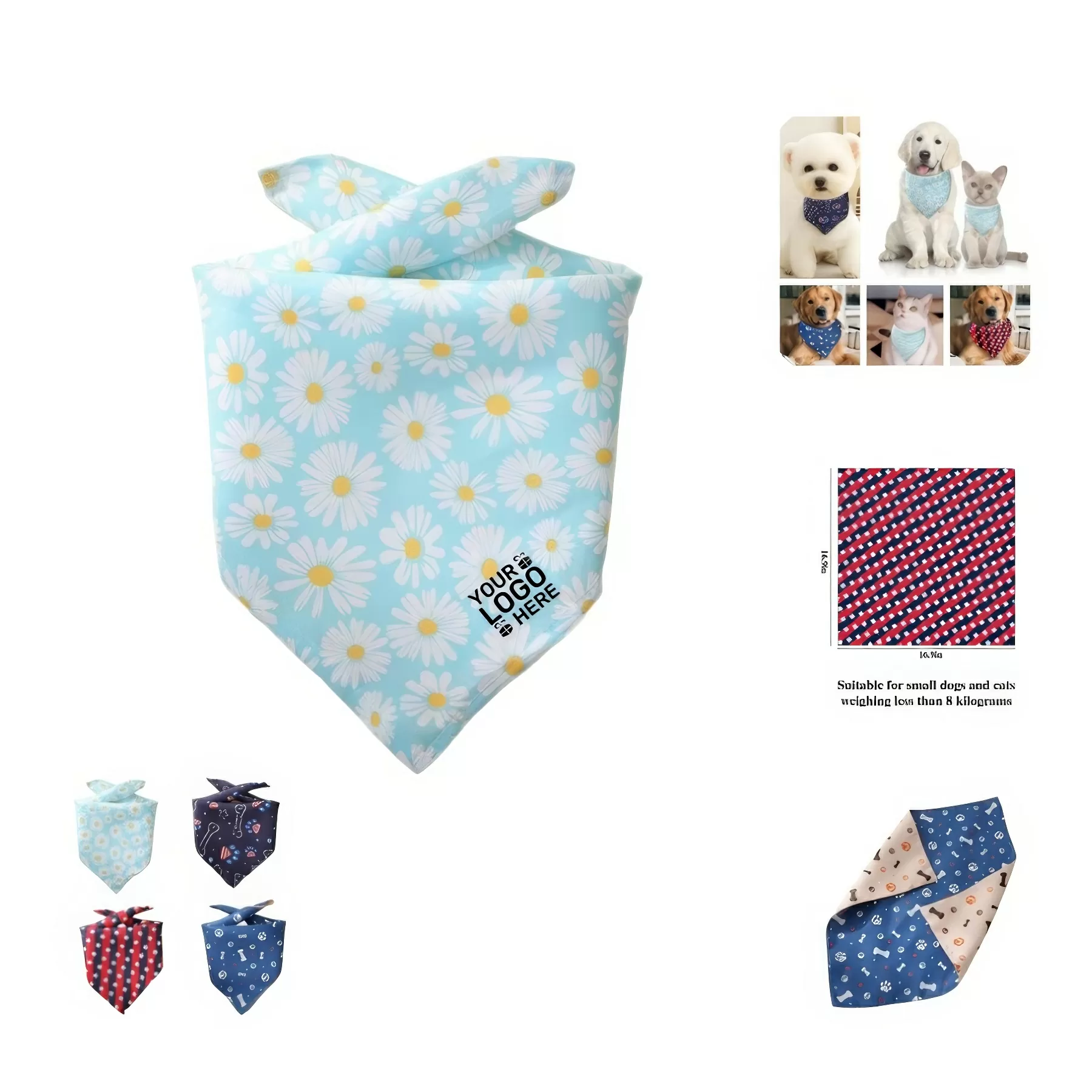 Print Triangle Doggie Neckerchief