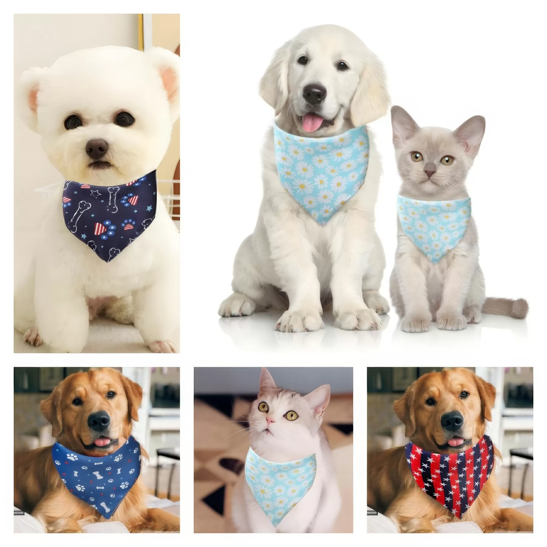 Print Triangle Doggie Neckerchief - Image 5