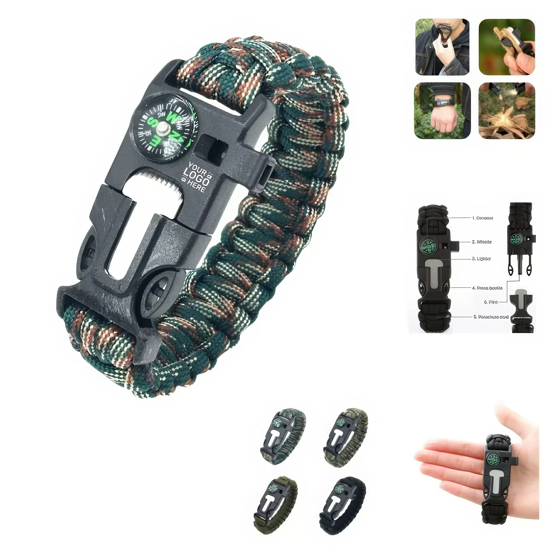 Outdoor Emergency Survival Bracelet