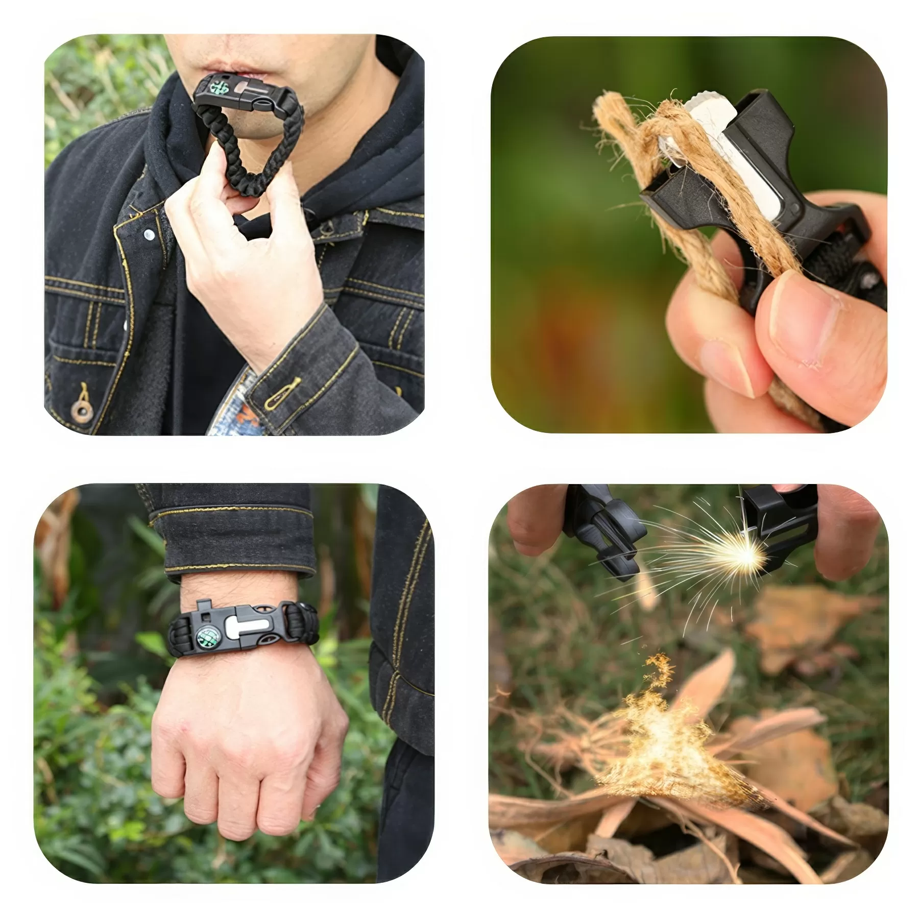 Outdoor Emergency Survival Bracelet - Image 5