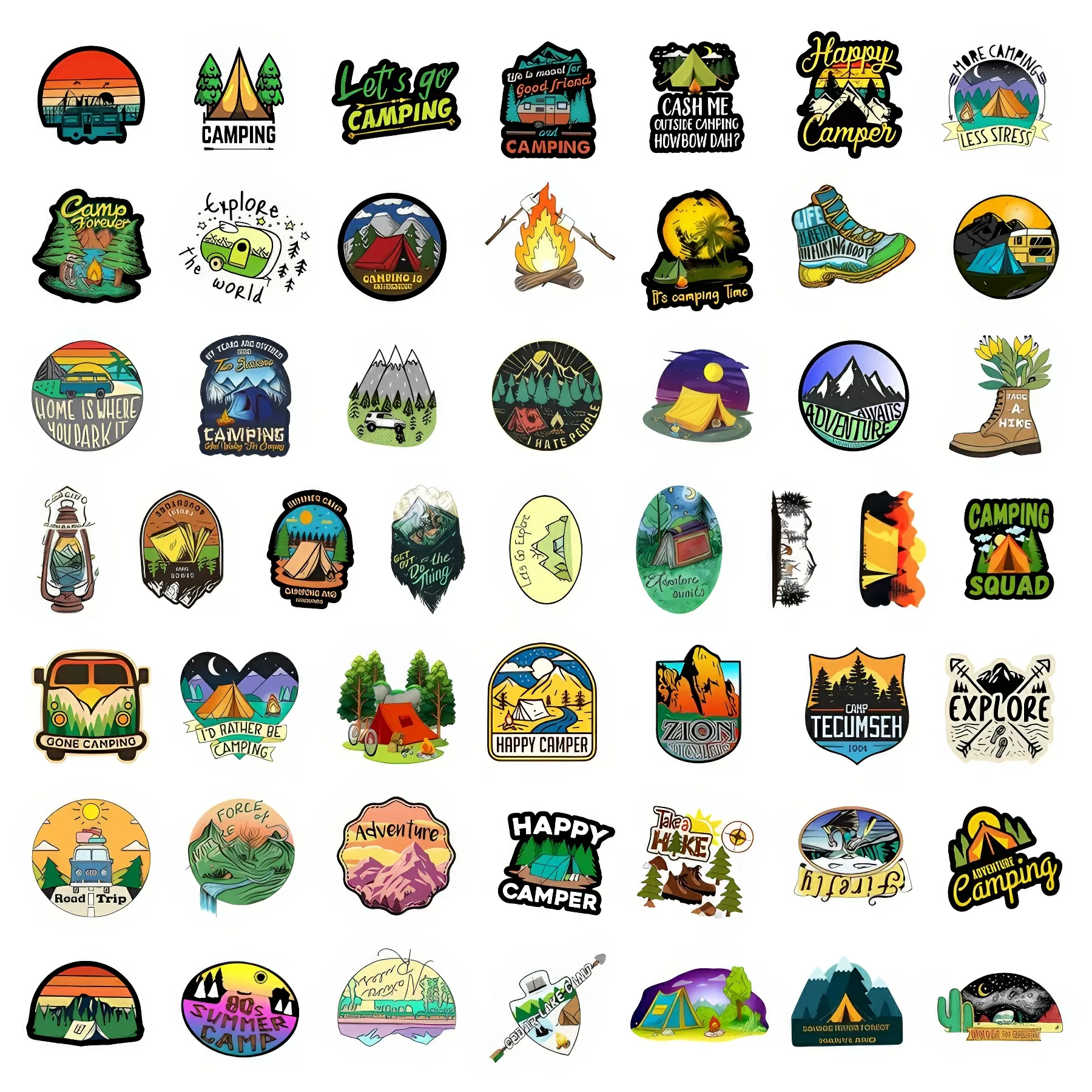 Waterproof Outdoor Camping Graffiti Sticker - Image 3