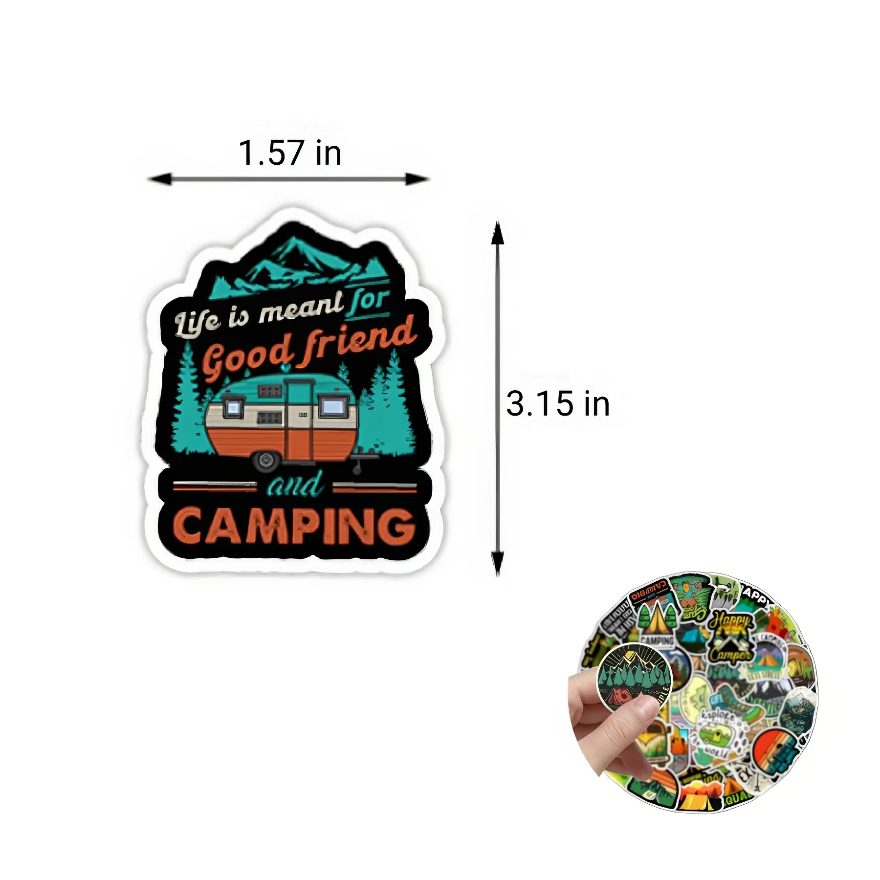 Waterproof Outdoor Camping Graffiti Sticker - Image 4
