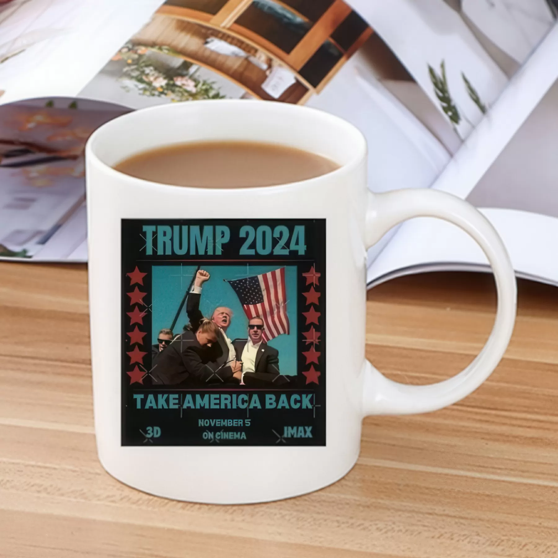 Trump Make America Back Ceramic Coffee Mug - Image 5