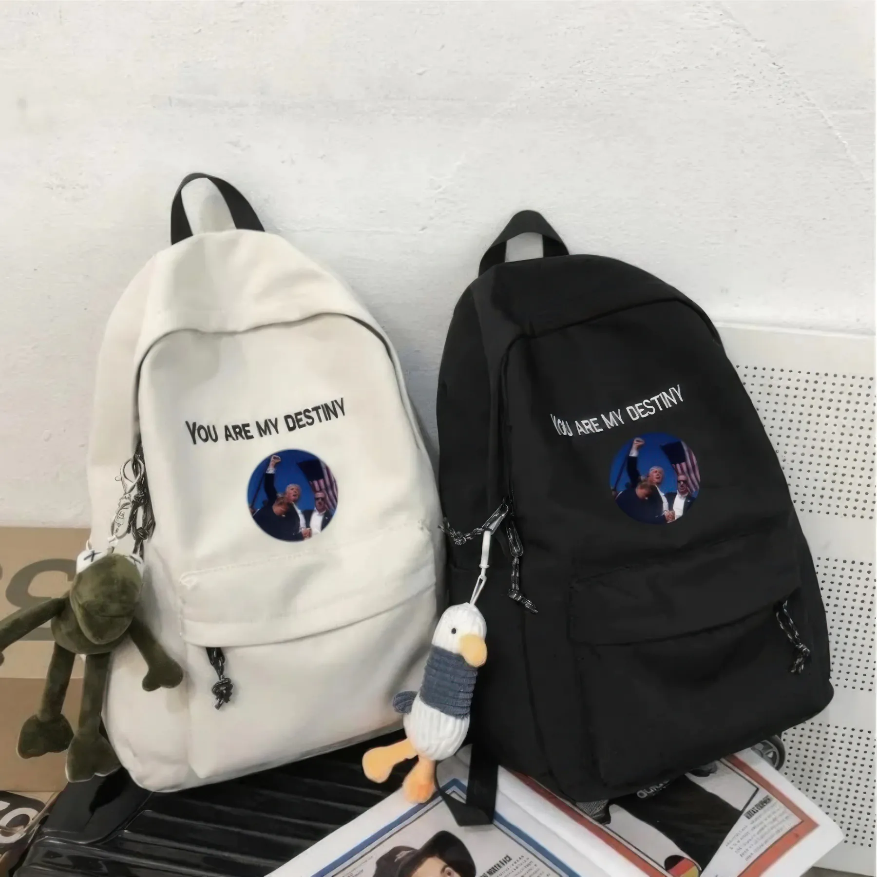 Round Metal Trump Speech Pin Badge - Image 4