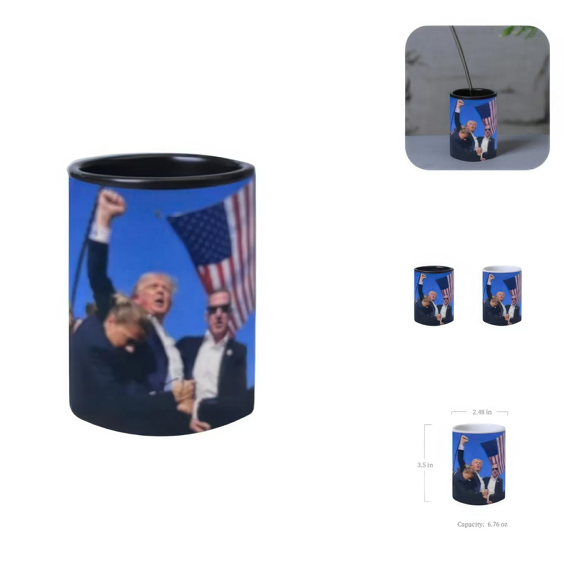 Simple Trump Speech Straight Ceramic Mug