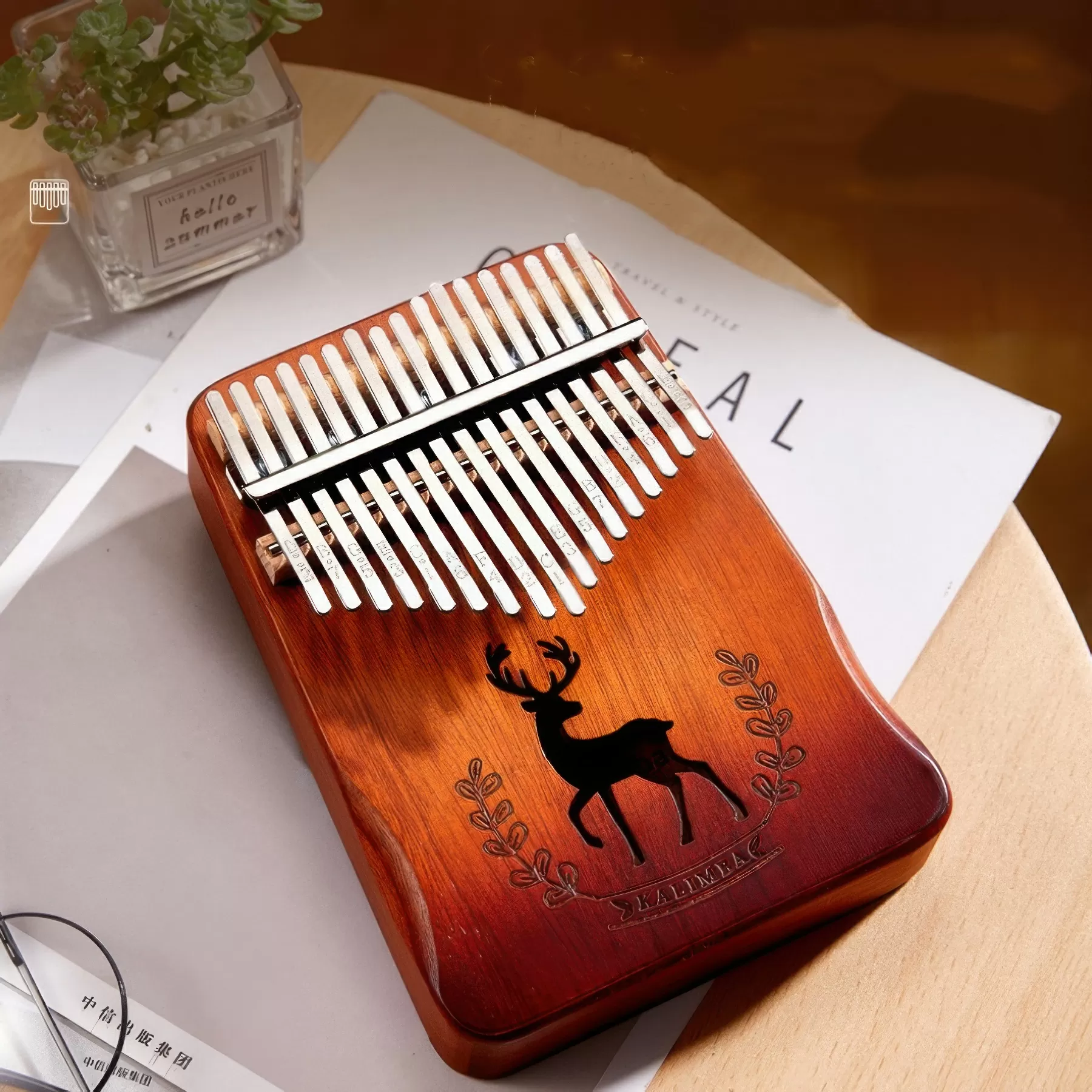 17 Key Single-Board Kalimba Thumb Piano - Image 5