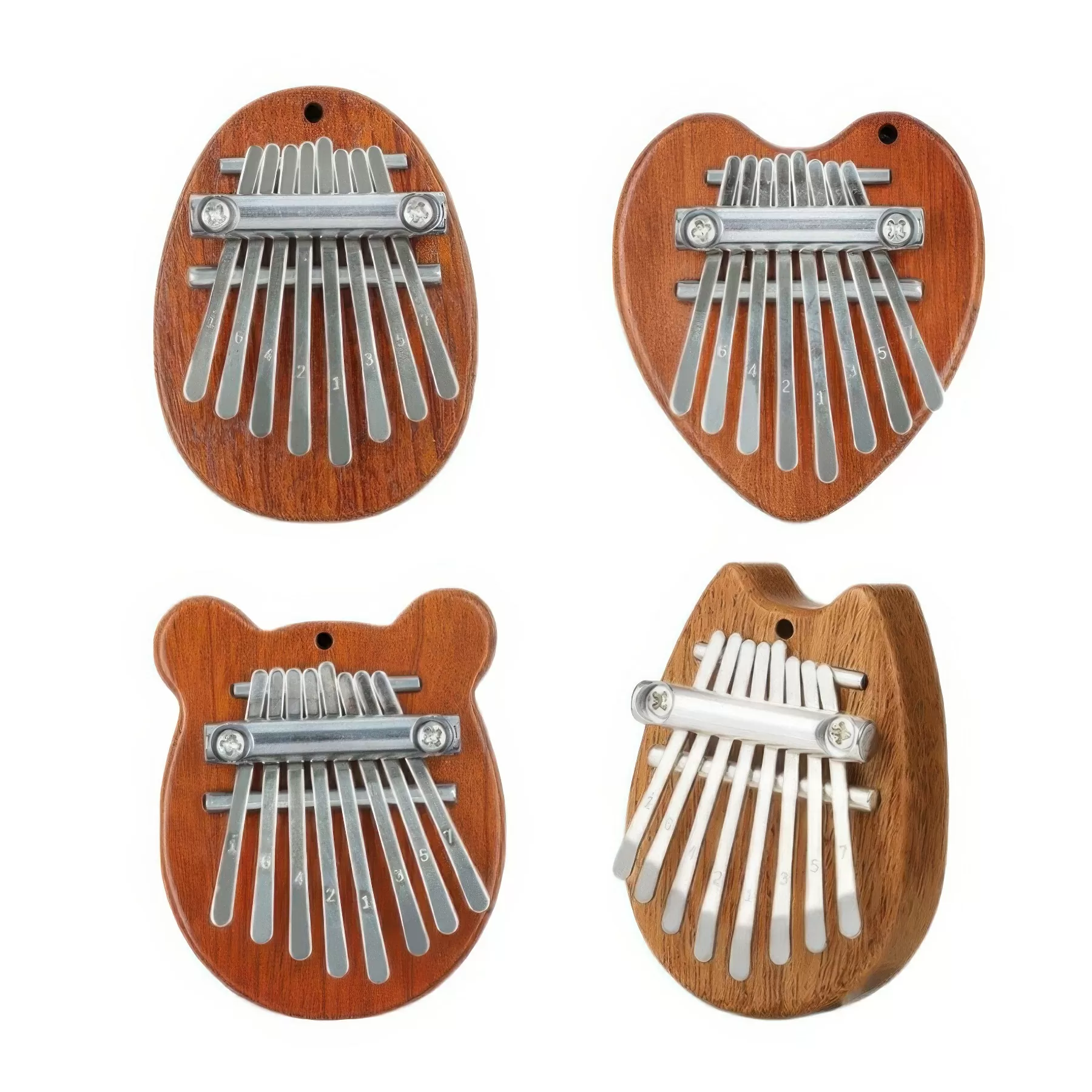 8 Key Mini Solid Wood Kalimba Finger Piano - Image 3